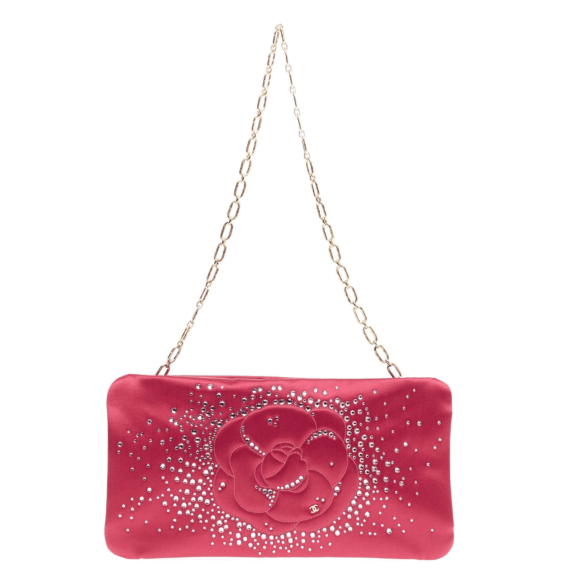 Camellia Diamante Convertible Clutch Satin Small