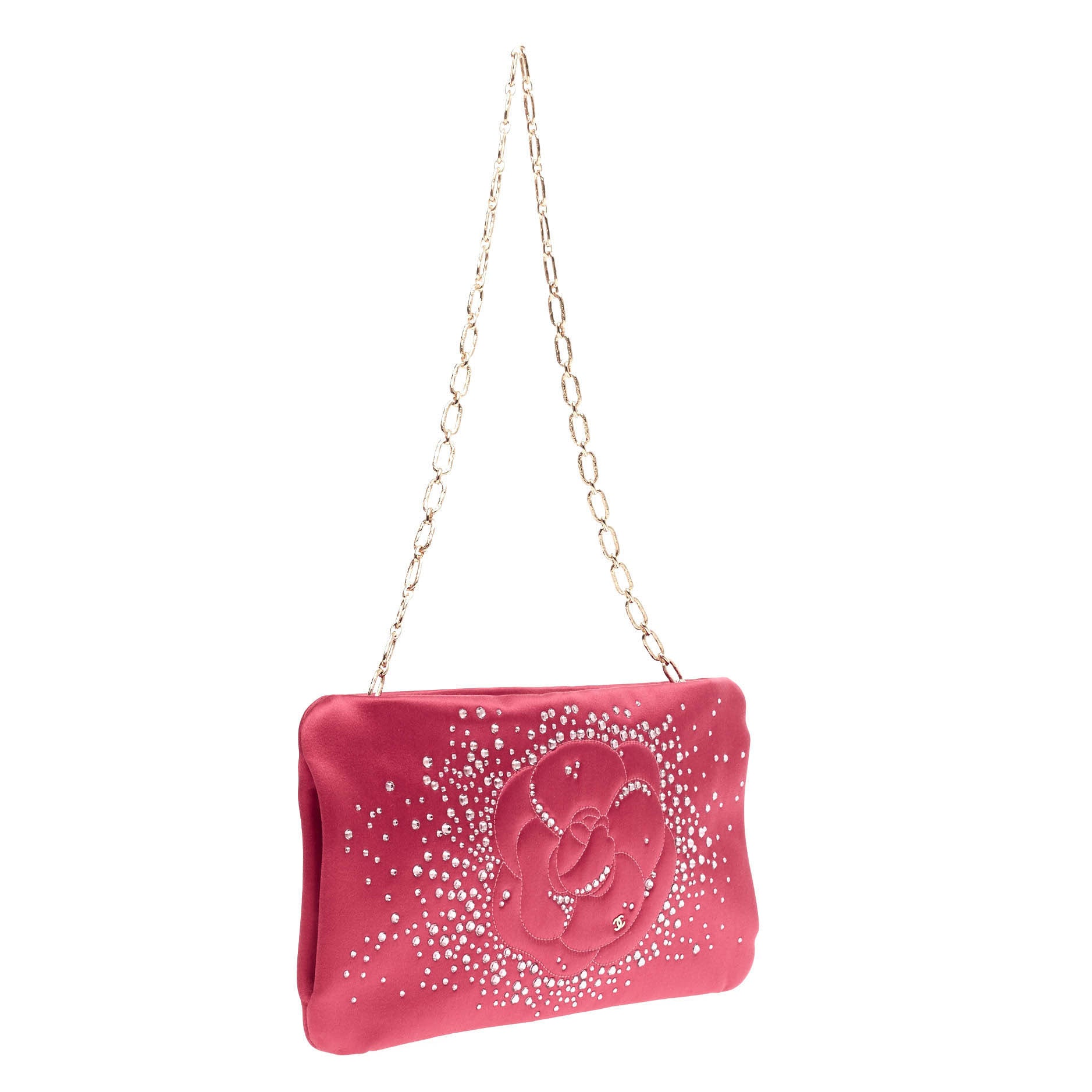 Camellia Diamante Convertible Clutch Satin Small