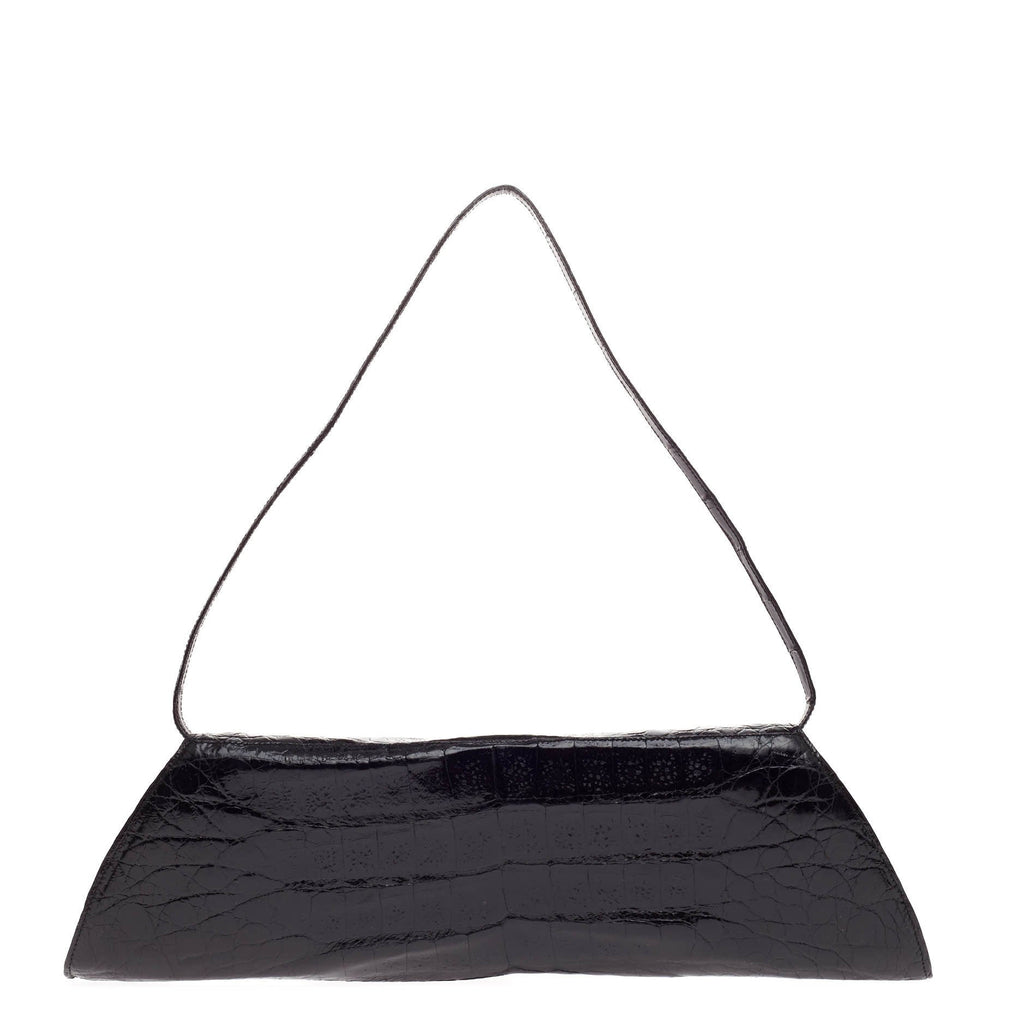 Envelope Convertible Clutch Crocodile Long