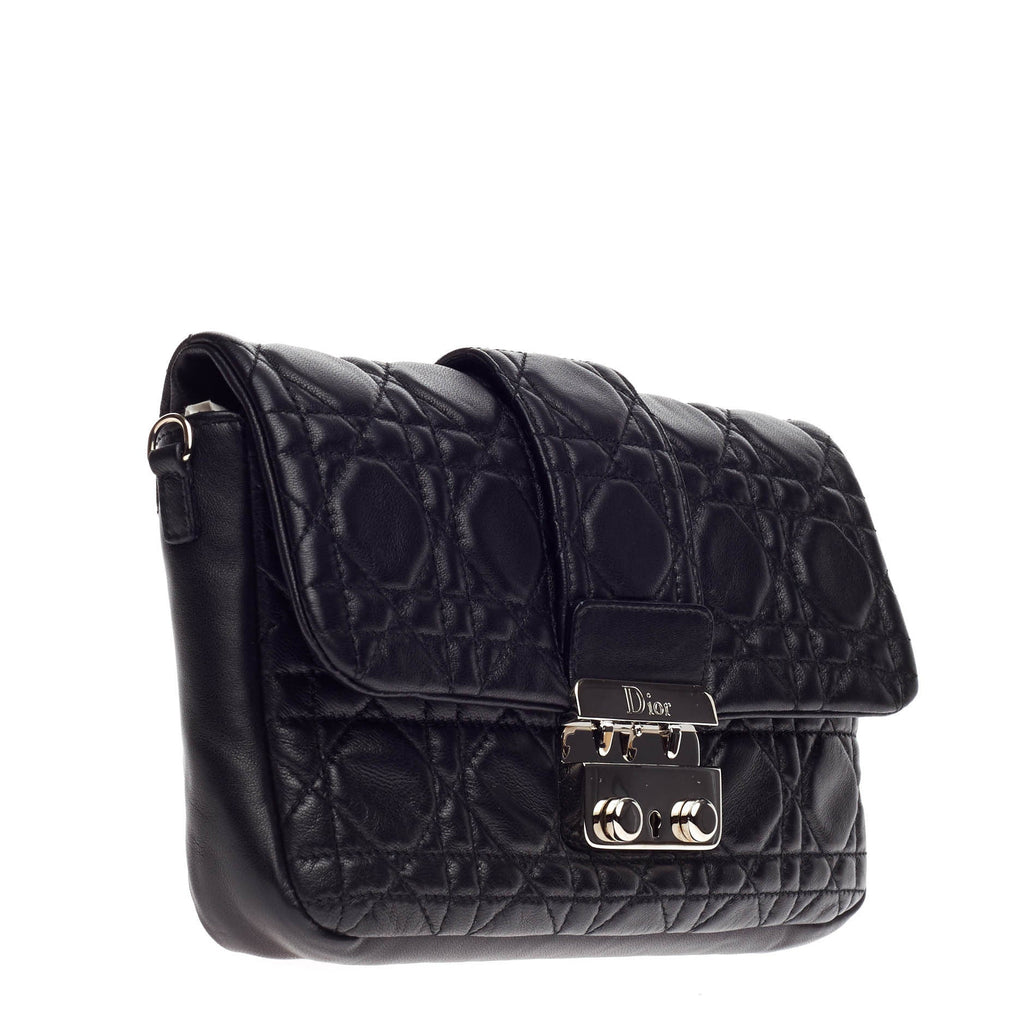 New Lock Pouch Cannage Quilt Lambskin Mini