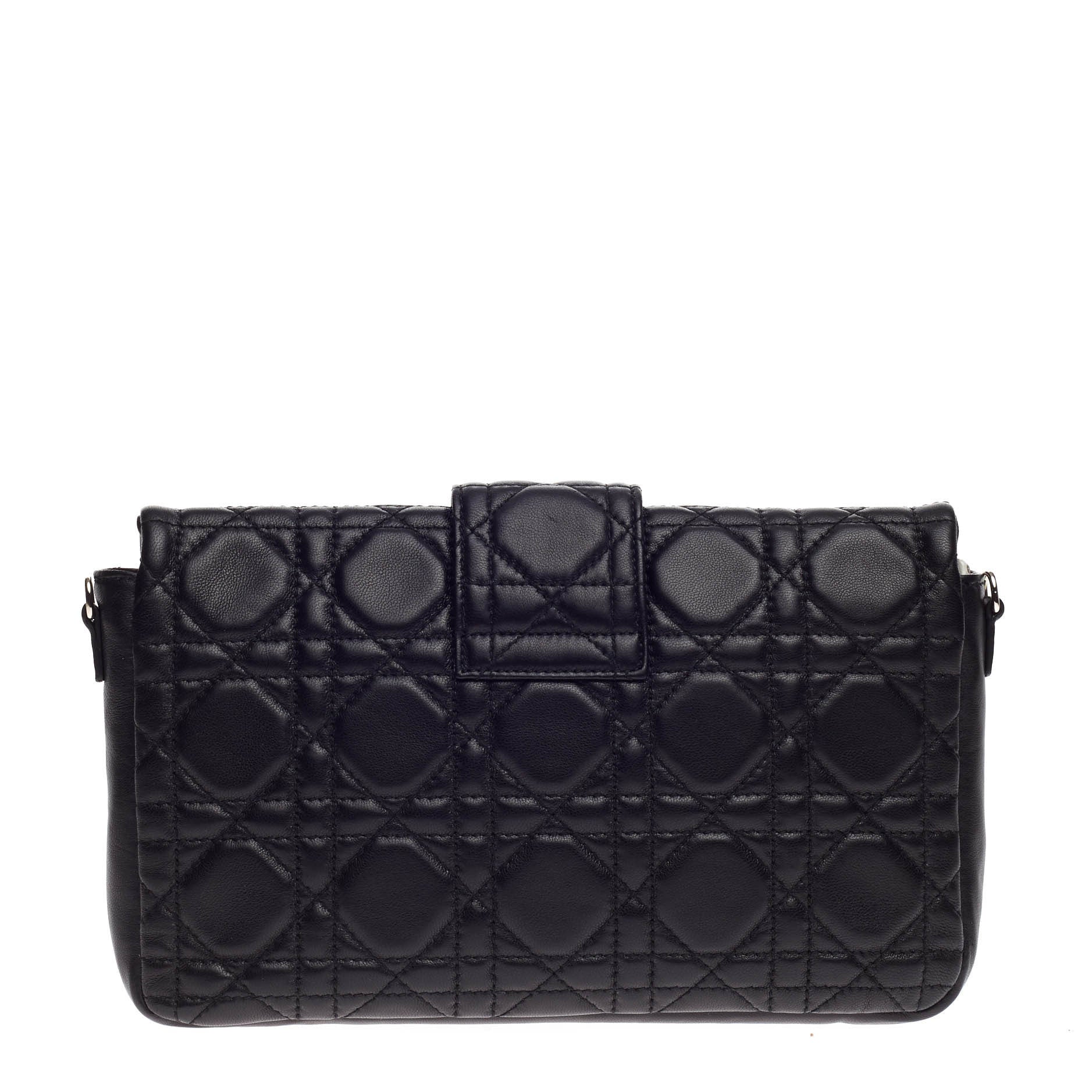 New Lock Pouch Cannage Quilt Lambskin Mini