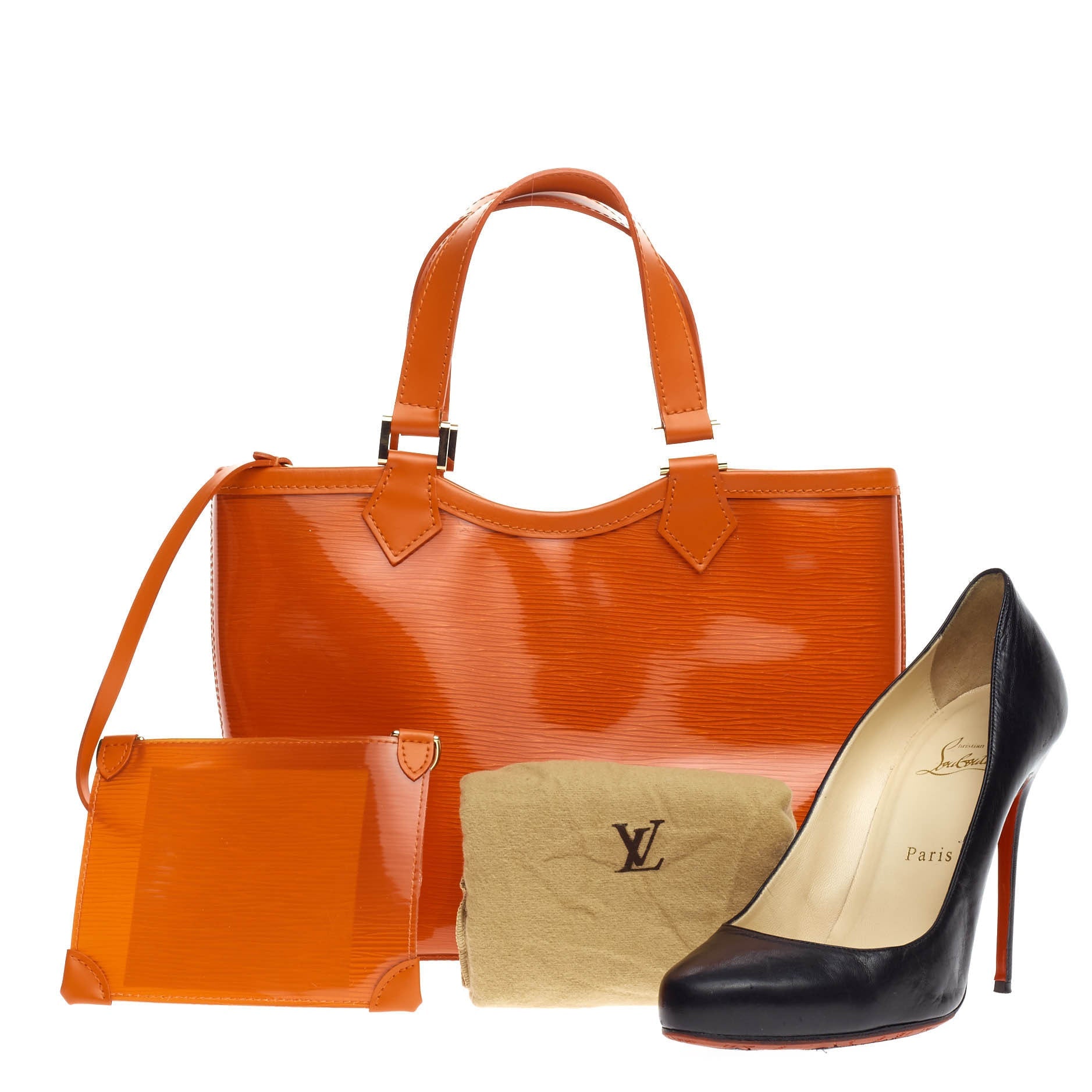 Plage Lagoon Bay Handbag Vinyl Epi Leather Mini
