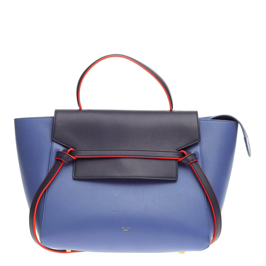 Bicolor Belt Bag Leather Mini