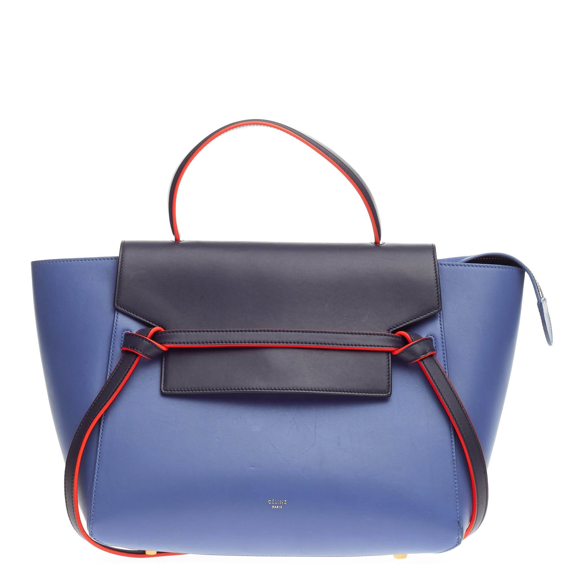 Bicolor Belt Bag Leather Mini