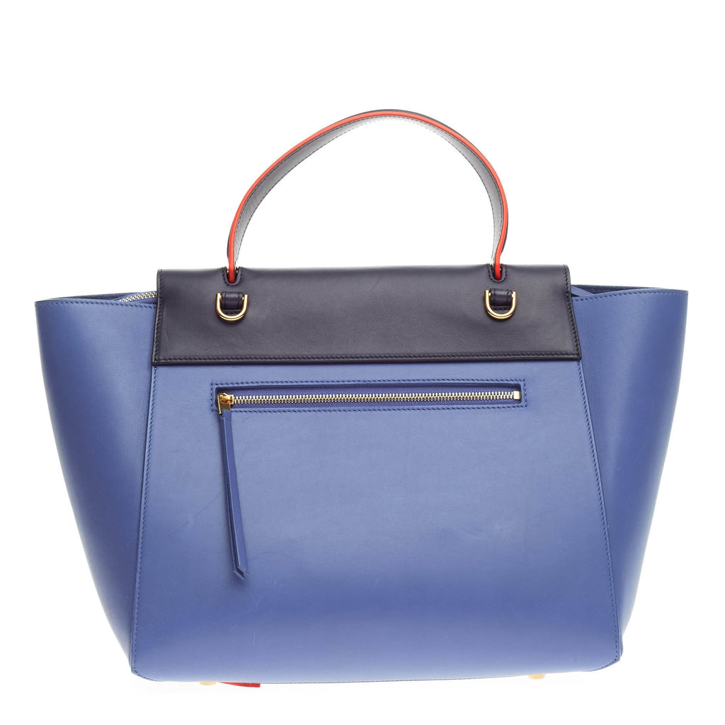 Bicolor Belt Bag Leather Mini