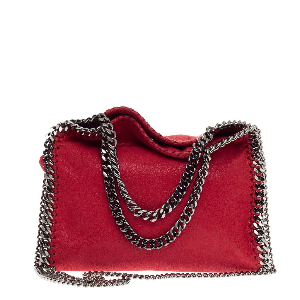 Falabella Fold Over Crossbody Bag Shaggy Deer Mini