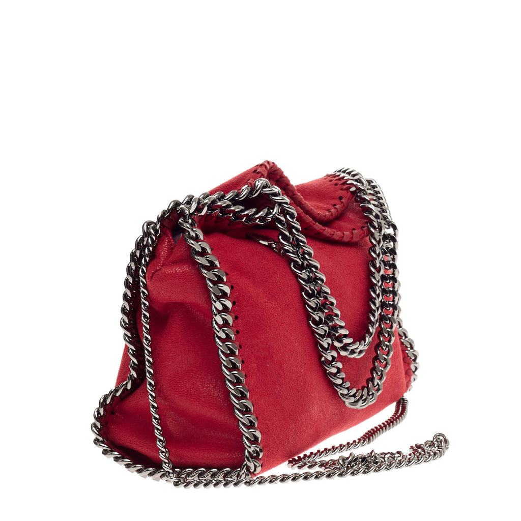 Falabella Fold Over Crossbody Bag Shaggy Deer Mini