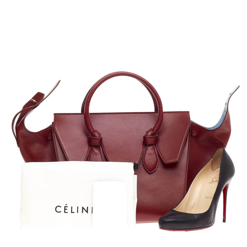 Tie Knot Tote Smooth Leather Mini
