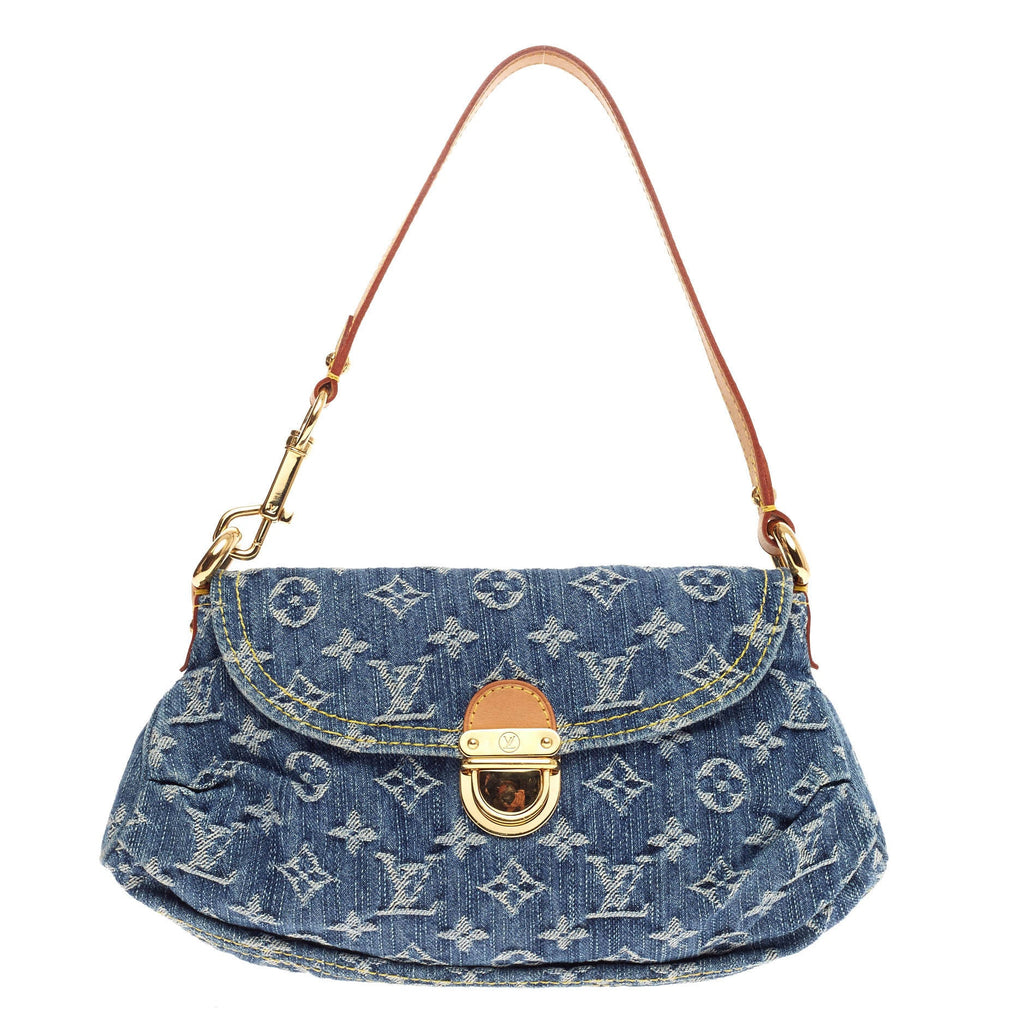 Pleaty Handbag Denim Mini