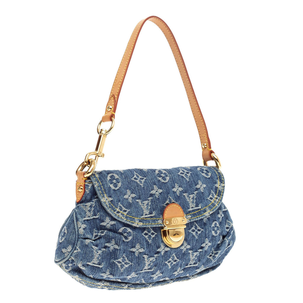 Pleaty Handbag Denim Mini