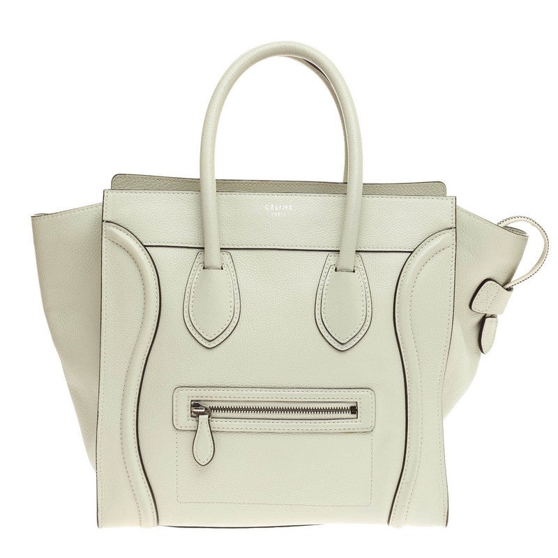 Luggage Handbag Grainy Leather Mini
