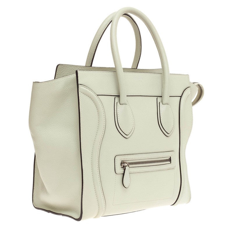 Luggage Handbag Grainy Leather Mini