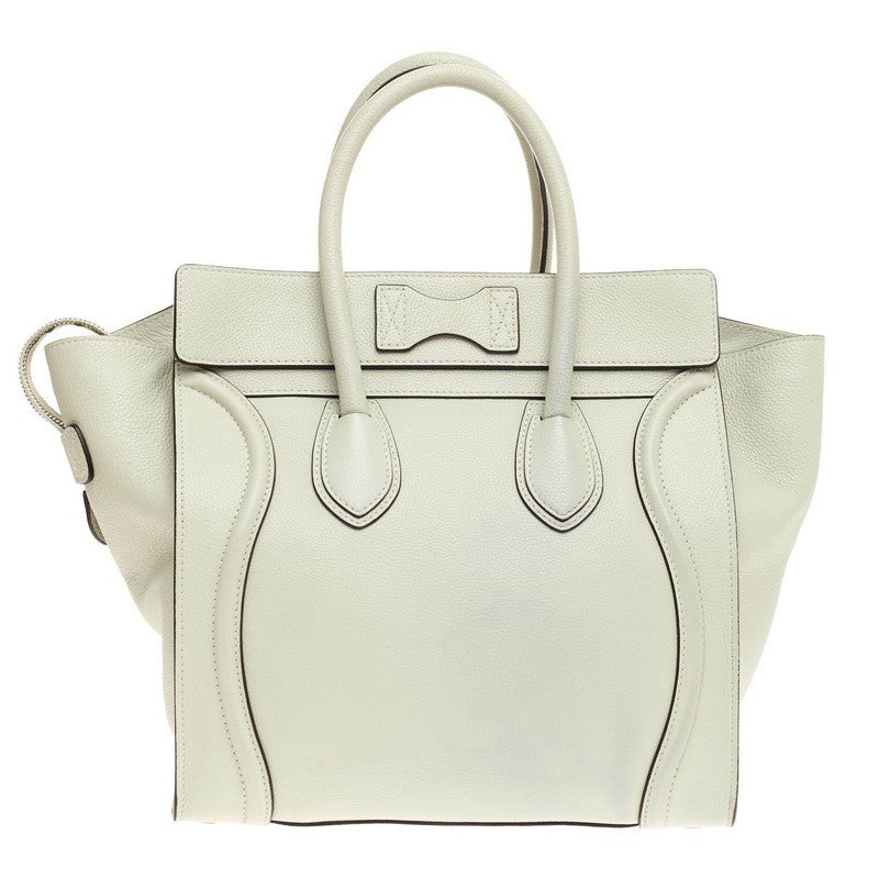 Luggage Handbag Grainy Leather Mini