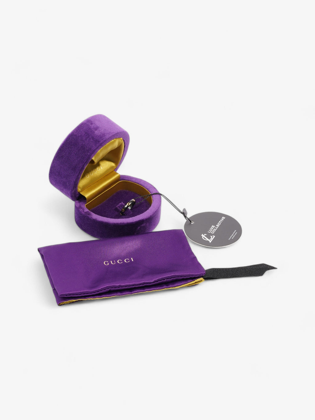 Gucci Icon GG Ring Black / Gold Yellow Gold 13 (Circumference - 53mm)
