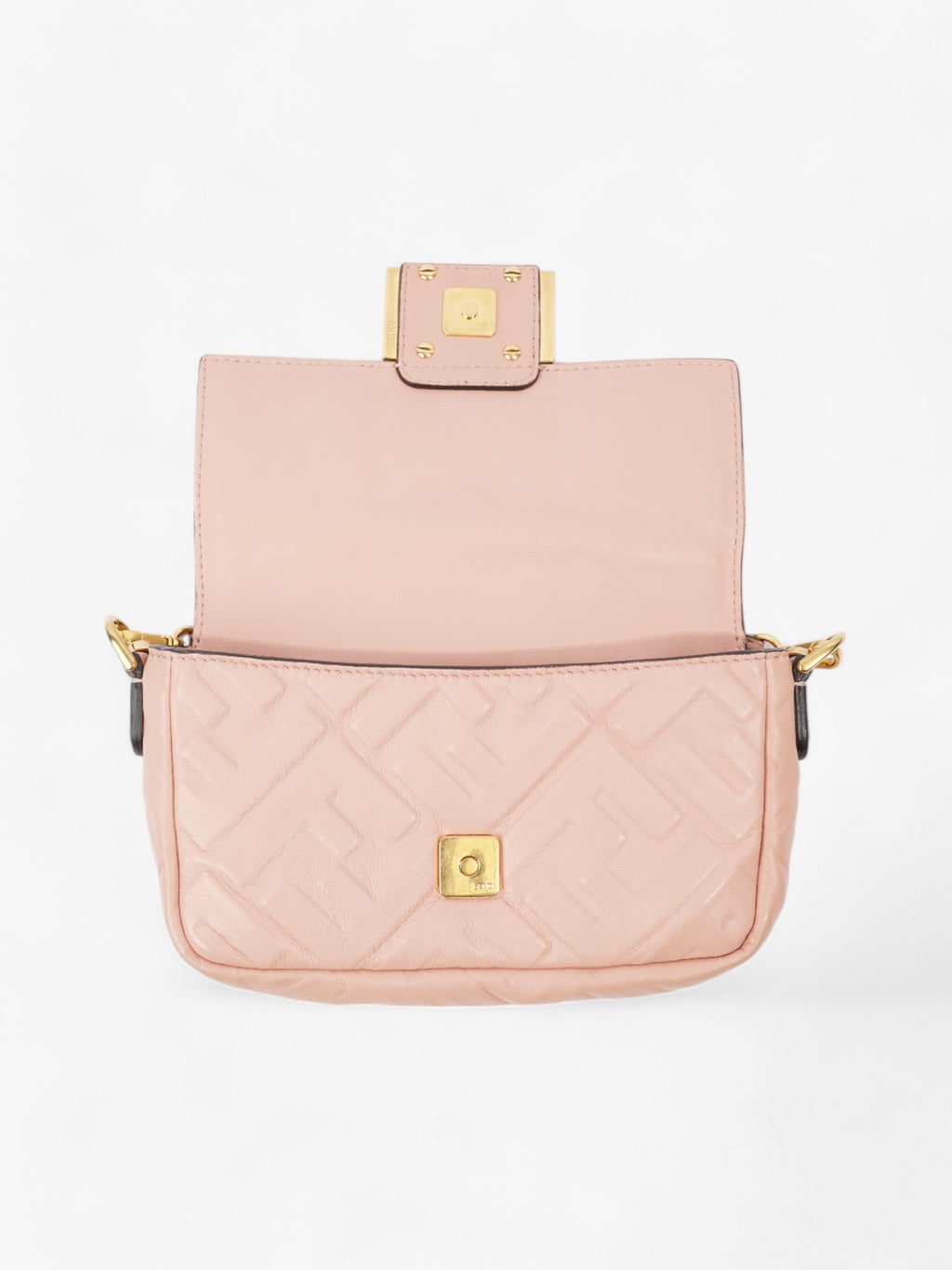 Fendi Baguette Light Rose Nappa Leather Mini