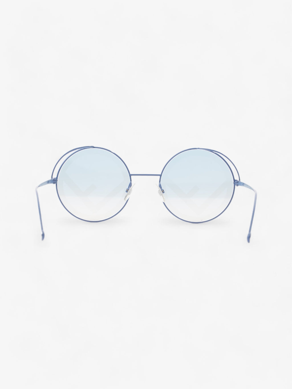 Fendi Round Sunglasses Blue Base Metal 135mm