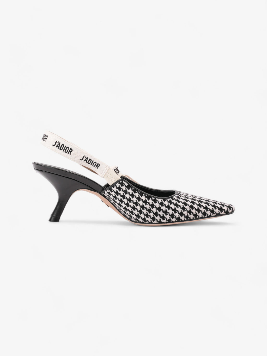 Christian Dior J'ADIOR Slingback Pumps 65 Black / White Tweed EU 40 UK 7