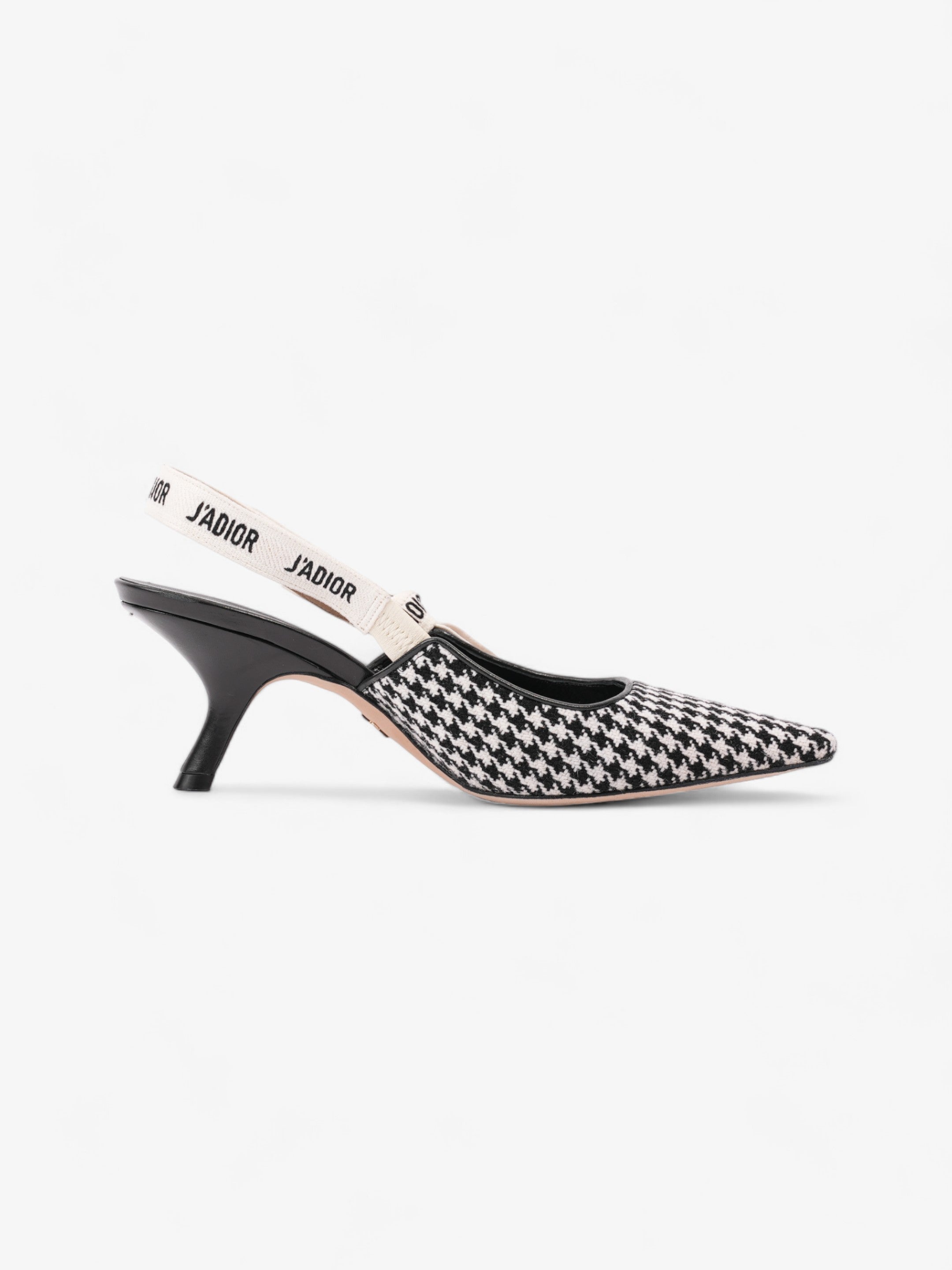 Christian Dior J'ADIOR Slingback Pumps 65 Black / White Tweed EU 40 UK 7