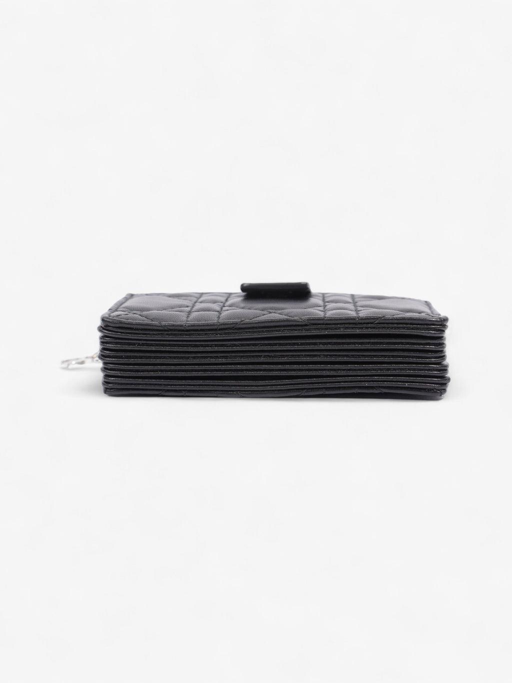 Christian Dior Lady Dior Jasmine  Holder Black / Silver Lambskin Leather
