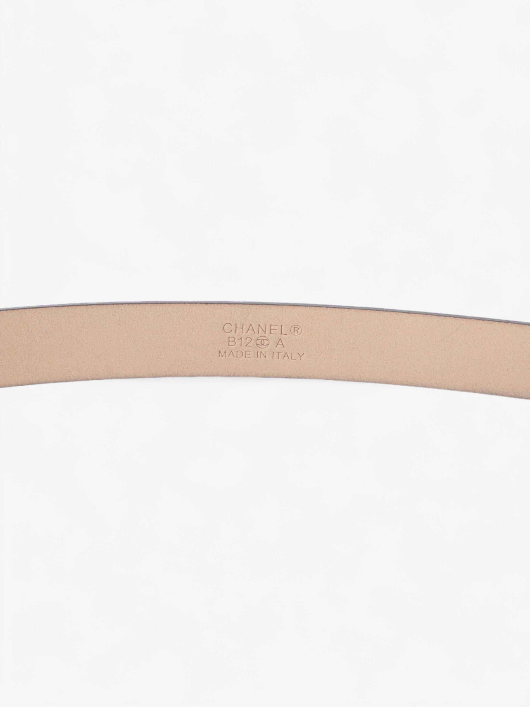 Chanel CC Belt Black Patent Leather 95cm / 38"