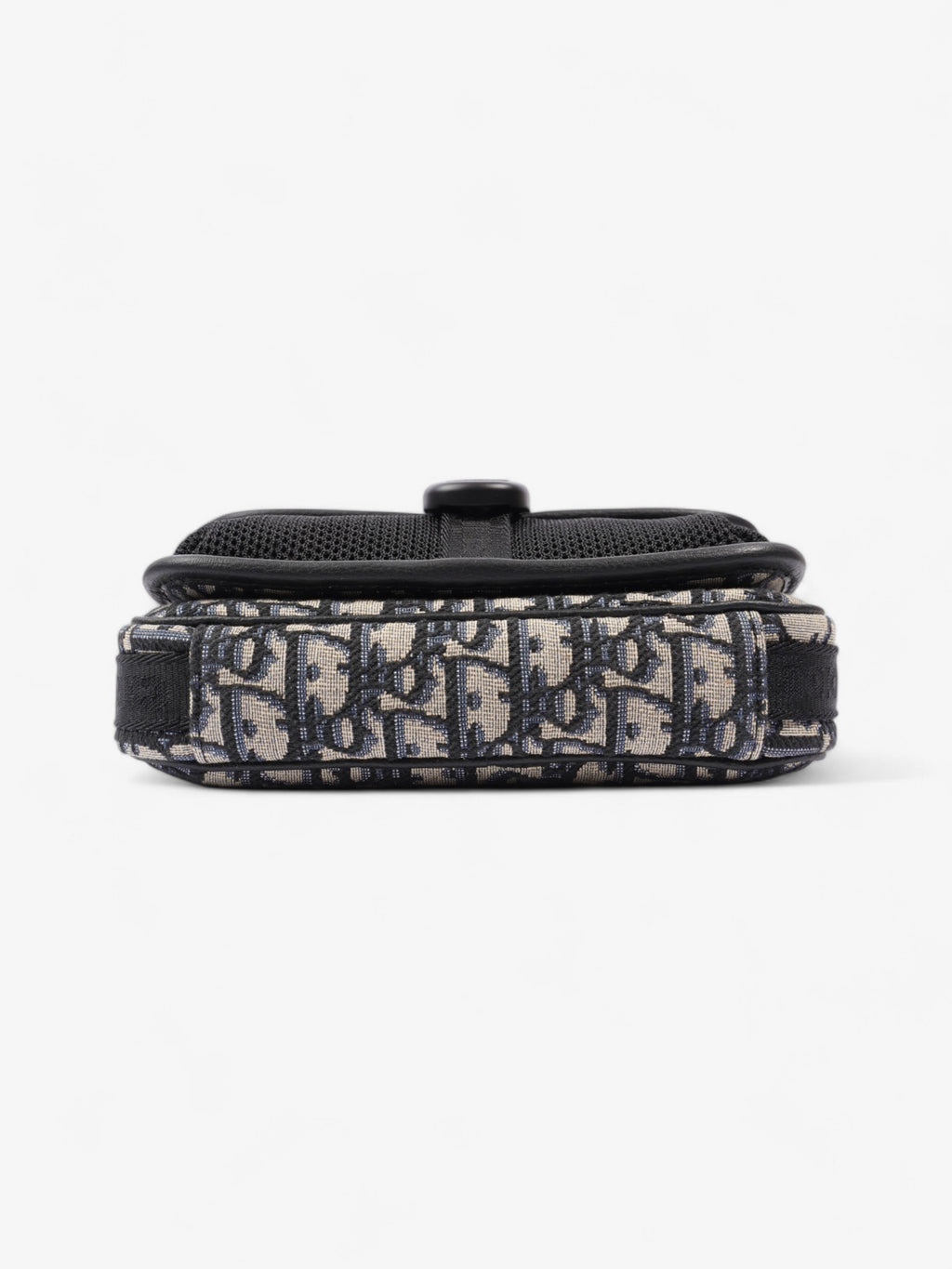 Christian Dior Monogram Messenger Bag Black / Blue Oblique Cotton