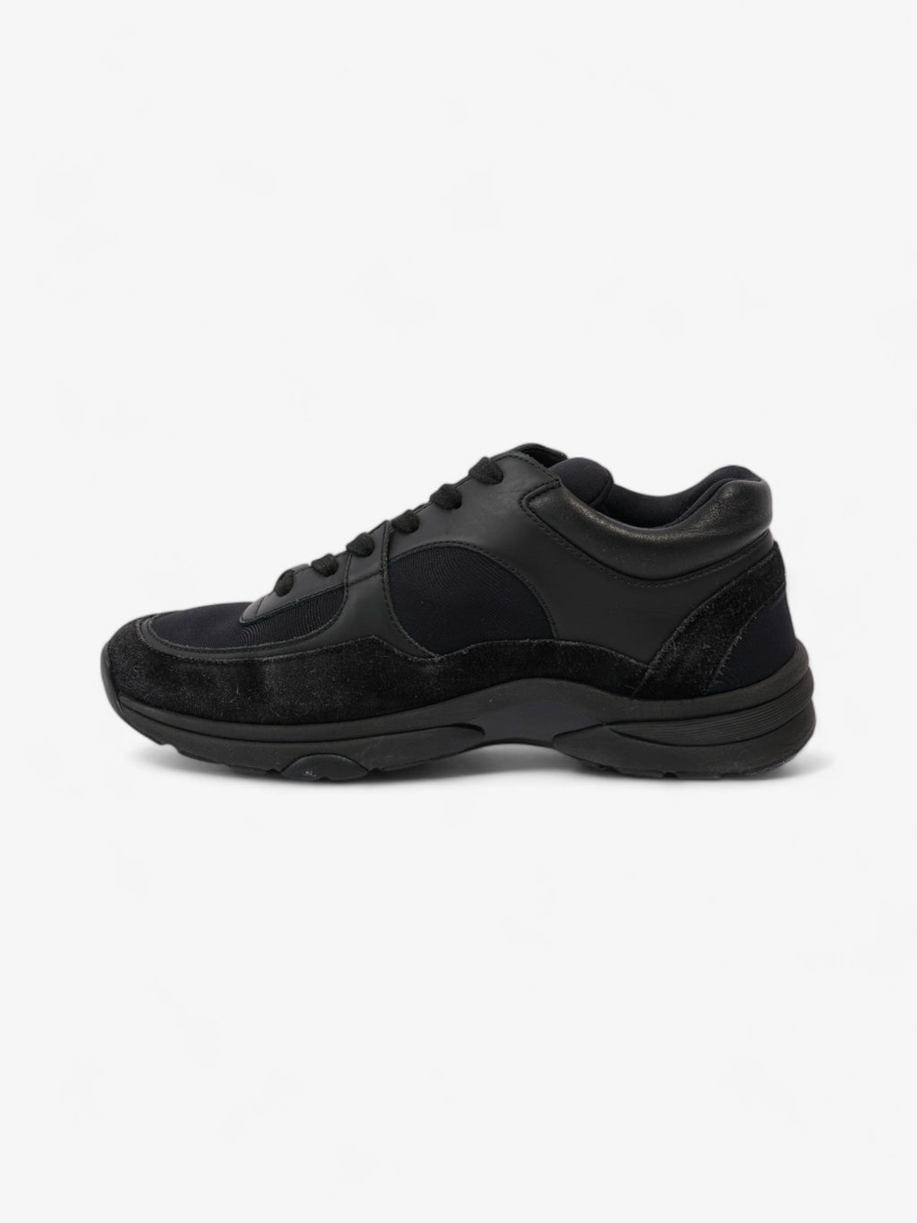 Chanel CC Logo Sneakers Black Suede EU 39 UK 6