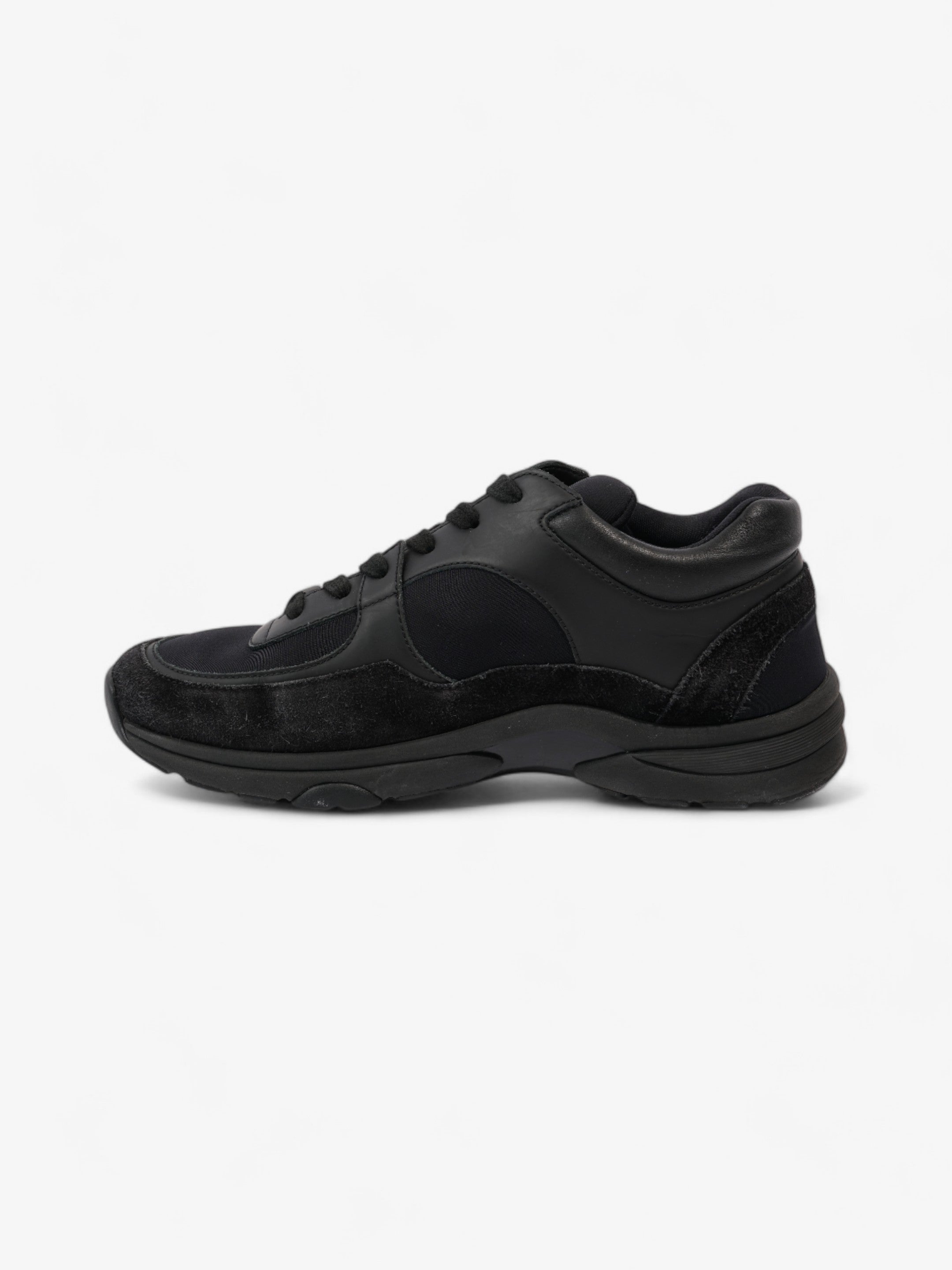Chanel CC Logo Sneakers Black Suede EU 39 UK 6