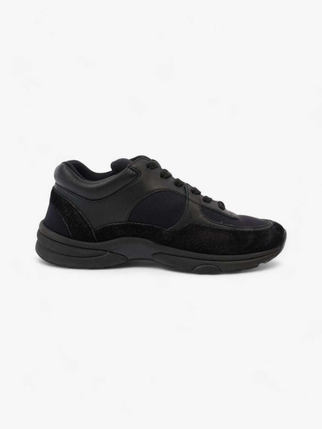 Chanel CC Logo Sneakers Black Suede EU 39 UK 6