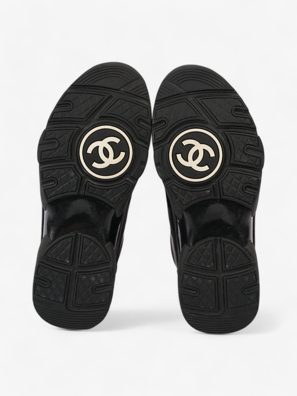 Chanel CC Logo Sneakers Black Suede EU 39 UK 6