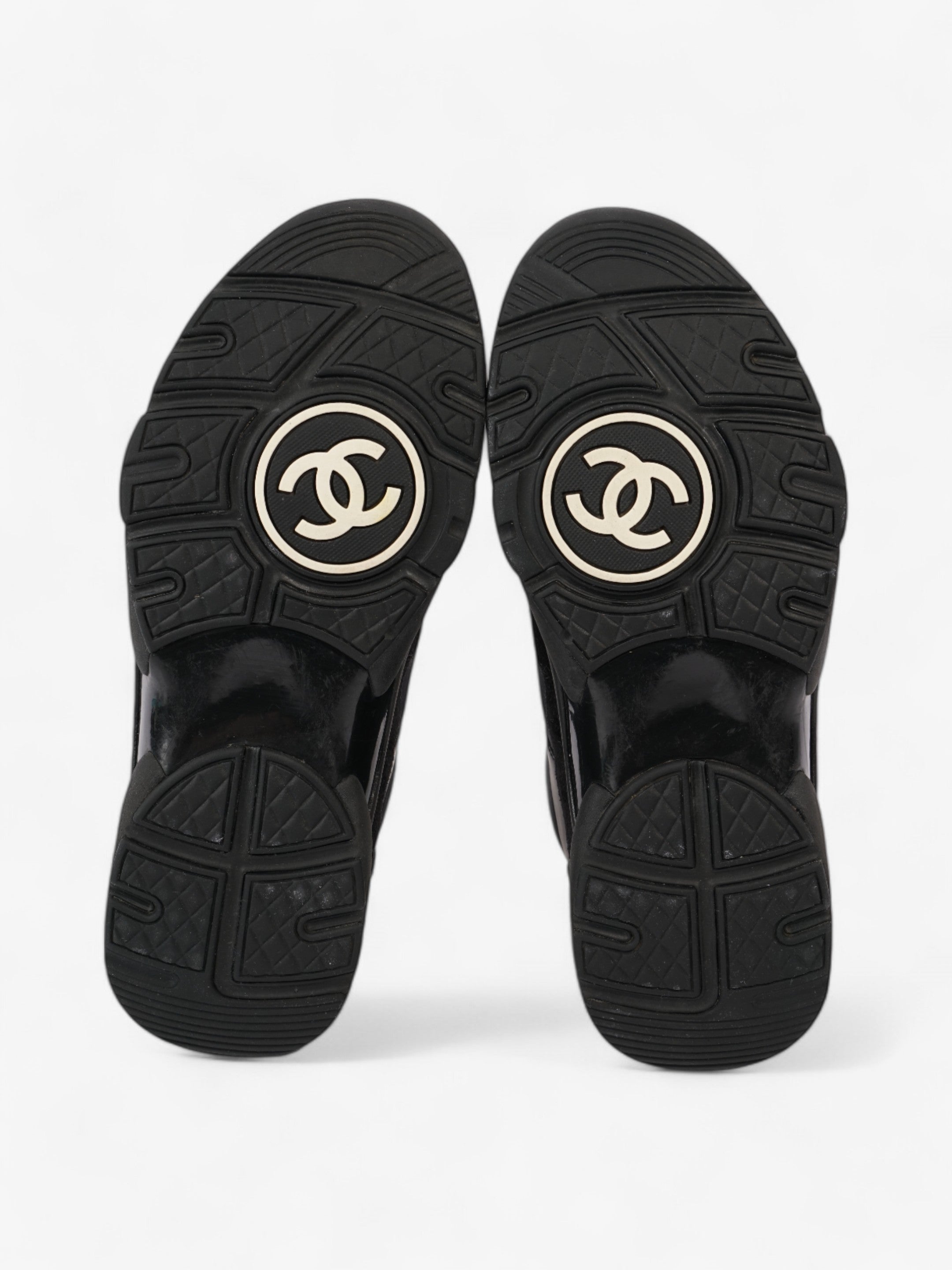 Chanel CC Logo Sneakers Black Suede EU 39 UK 6