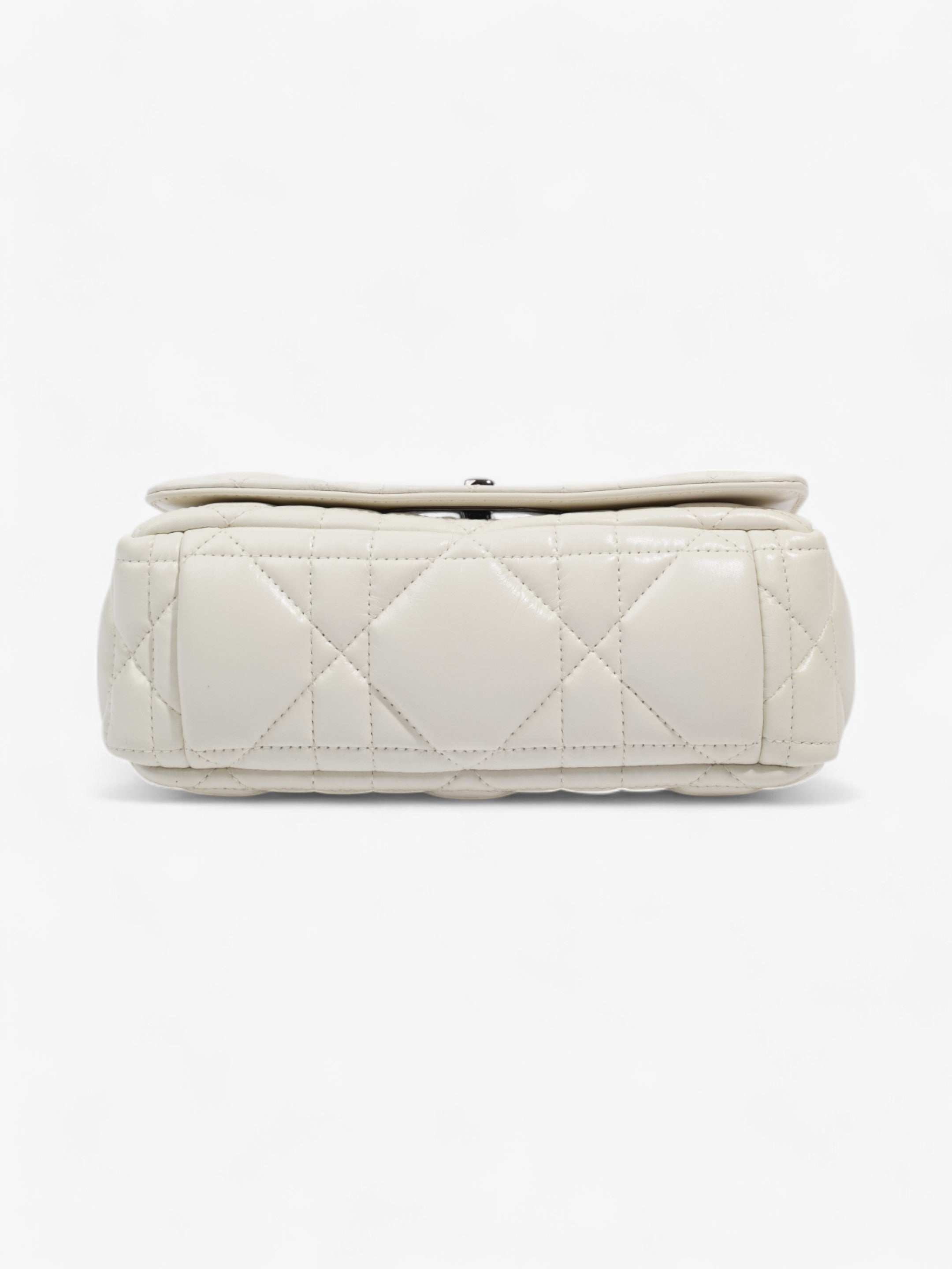 Christian Dior Caro Latte Dior Calfskin Leather Small