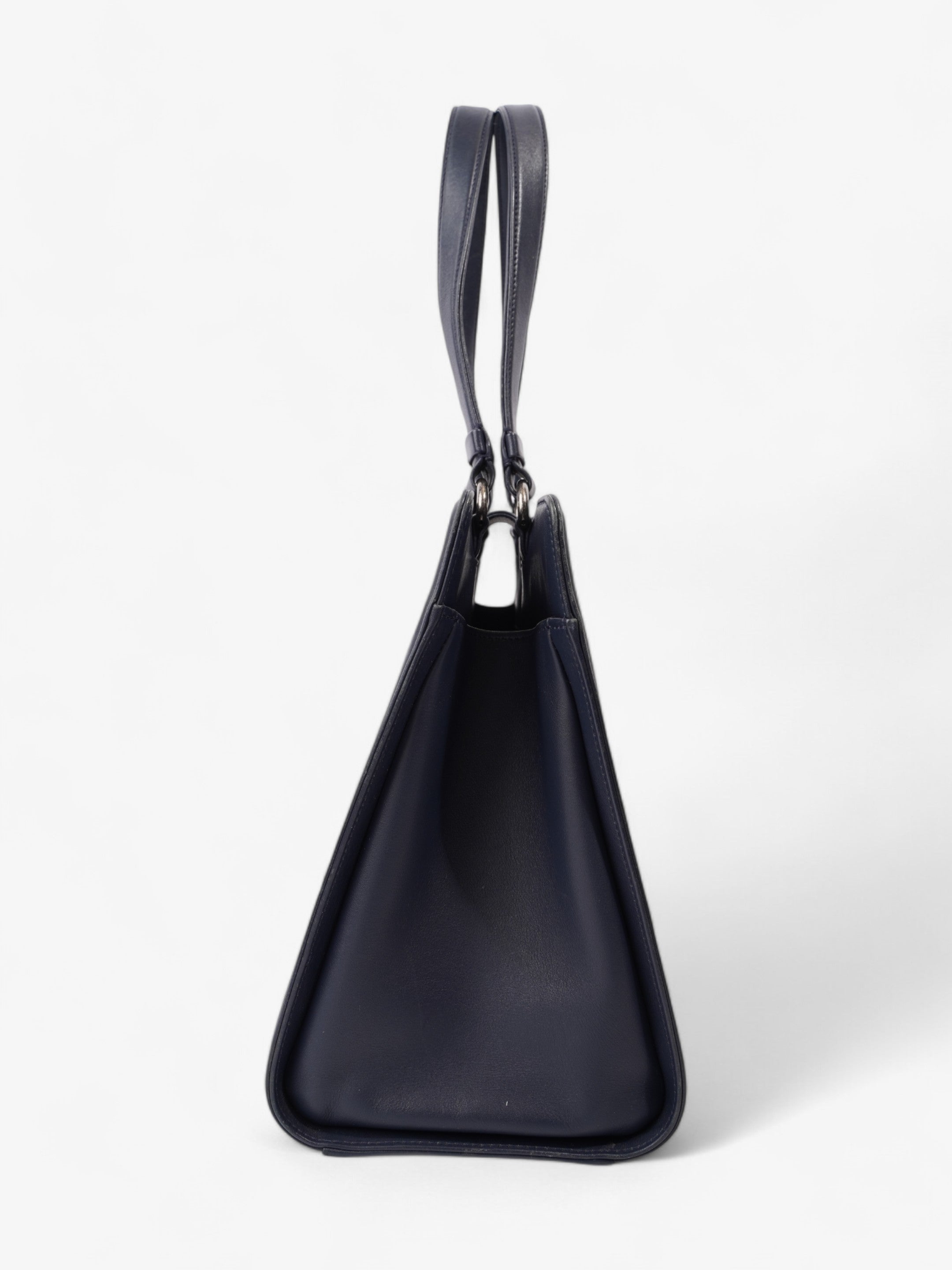 Chanel Boy Tote Navy Blue Lambskin Leather