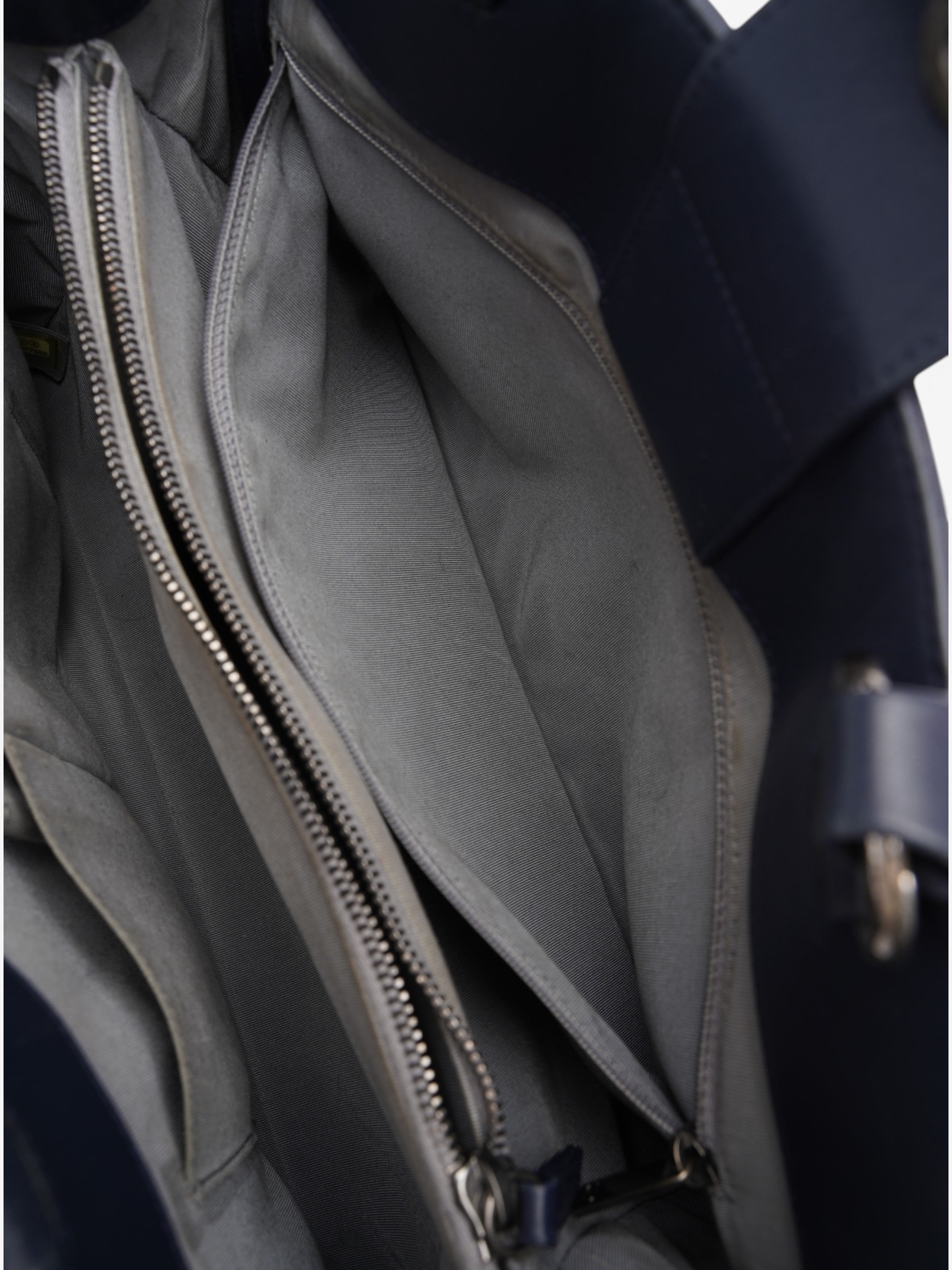 Chanel Boy Tote Navy Blue Lambskin Leather