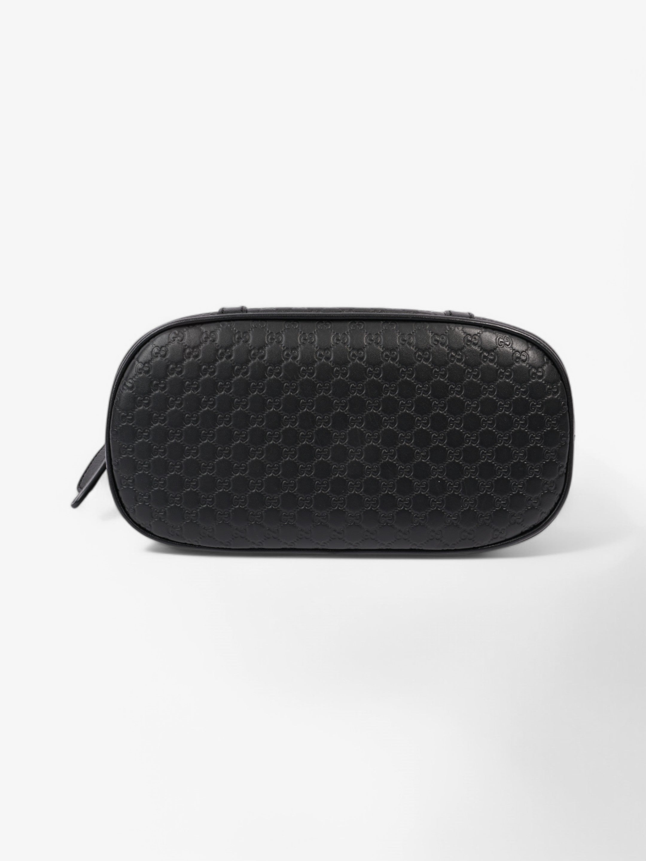 Gucci Microguccissima Dome Bag Black Embossed Leather Mini