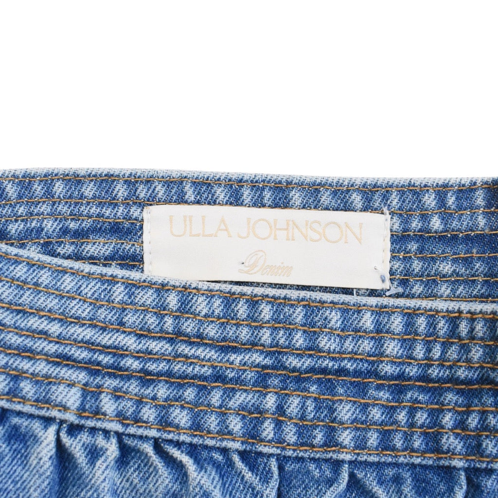 Ulla Johnson Gathered Denim Skirt - Women's 8