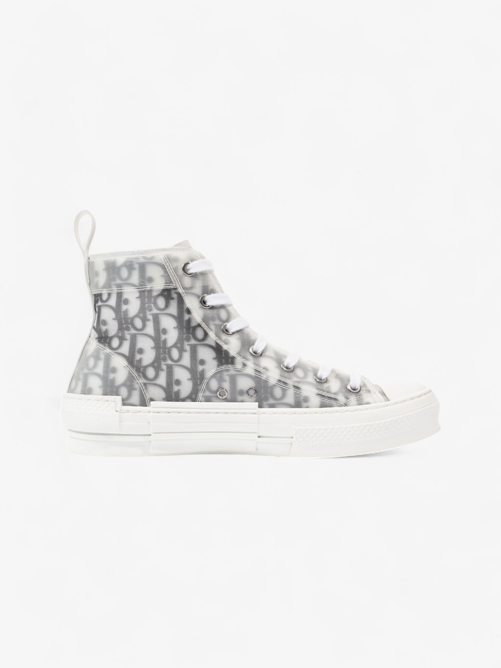 Christian Dior B23 High-tops White  / Grey Oblique Mesh EU 40 UK 6