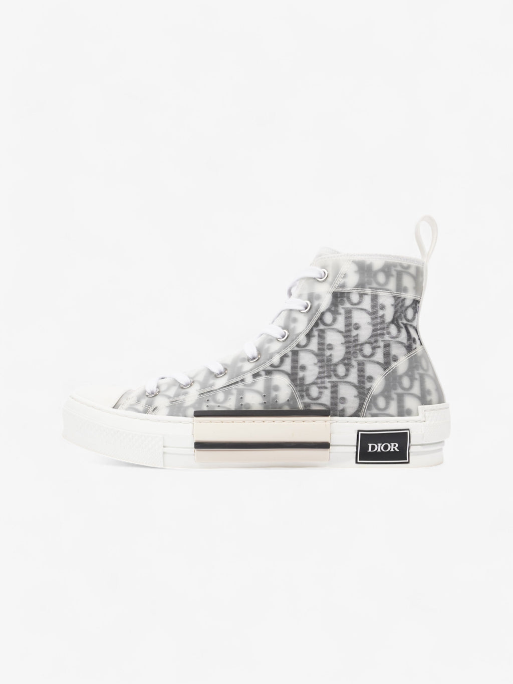 Christian Dior B23 High-tops White  / Grey Oblique Mesh EU 40 UK 6