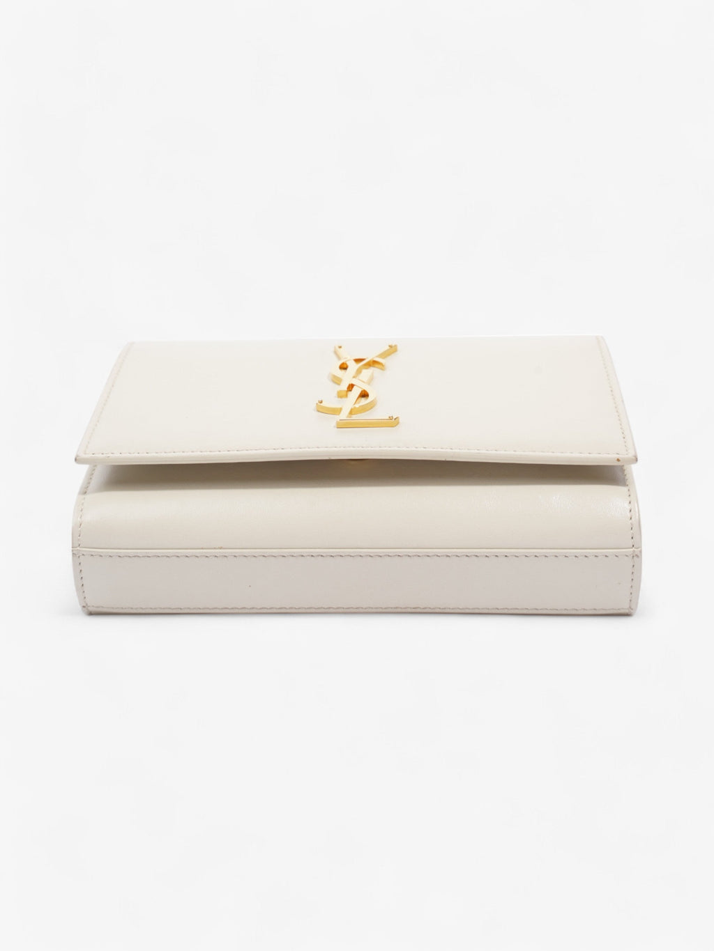Saint Laurent Kate Belt Bag Cream Calfskin Leather
