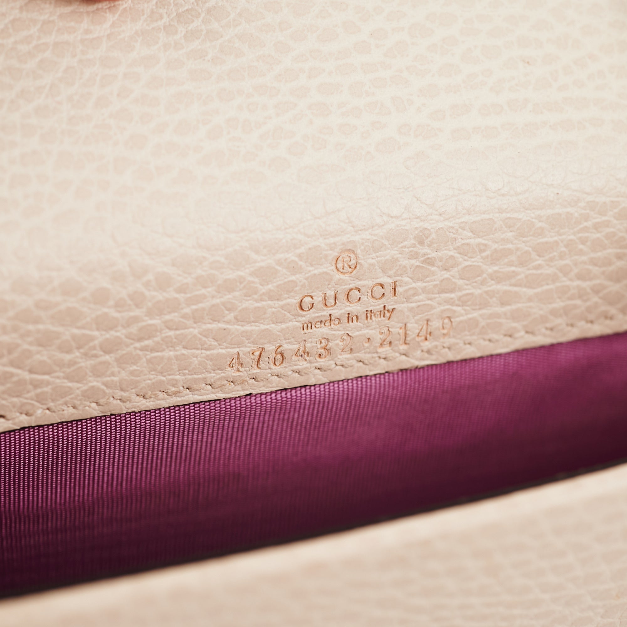 Gucci Dionysus Super Mini White Leather