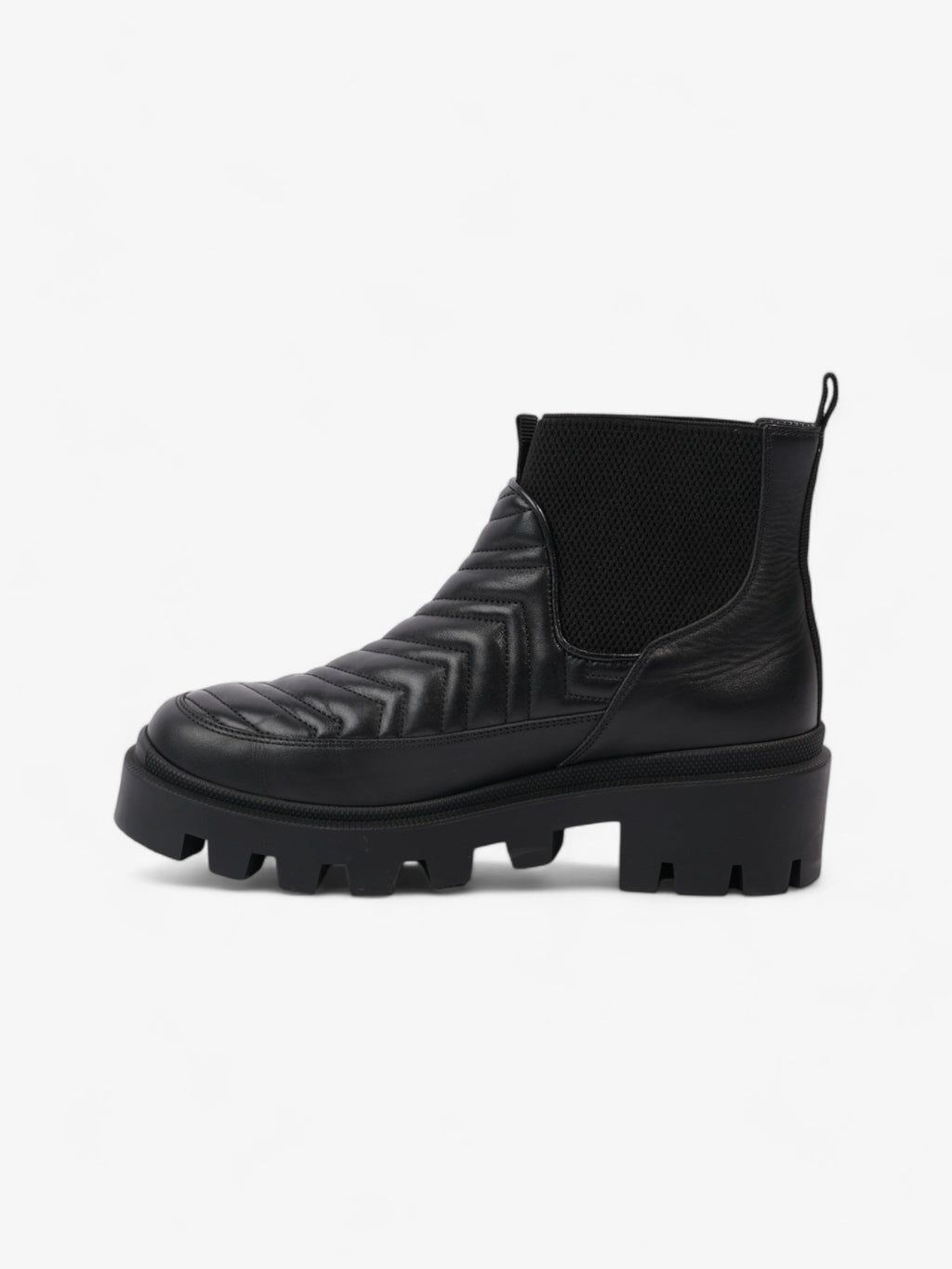 Gucci GG Marmont Boots Black Leather EU 40.5 UK 7.5