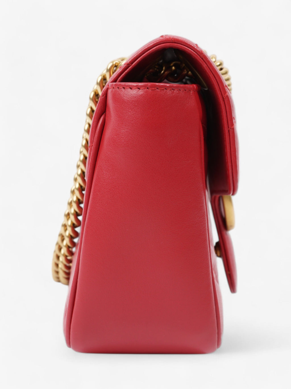 Gucci GG Marmont Red Matelasse Leather Small