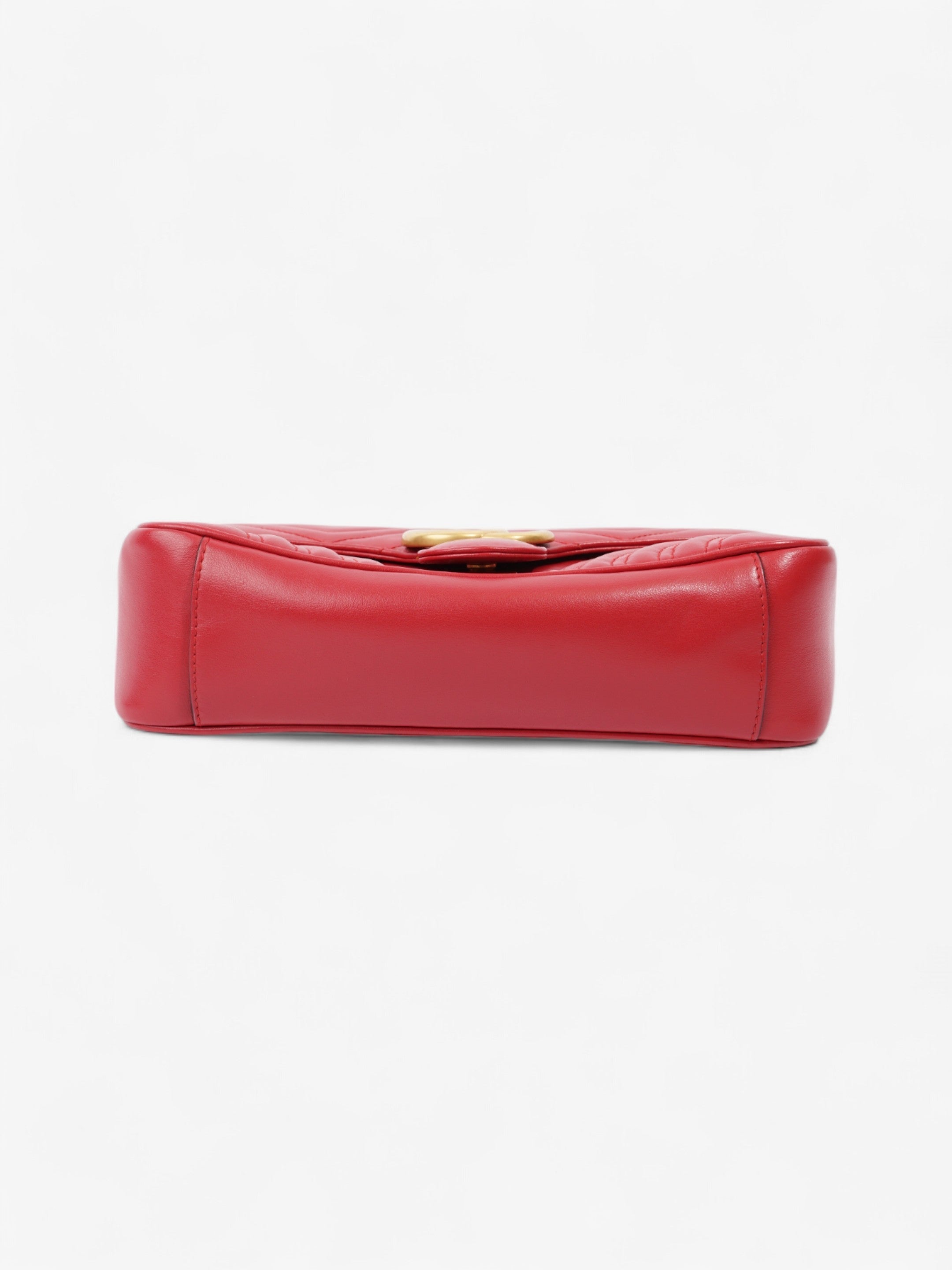 Gucci GG Marmont Red Matelasse Leather Small