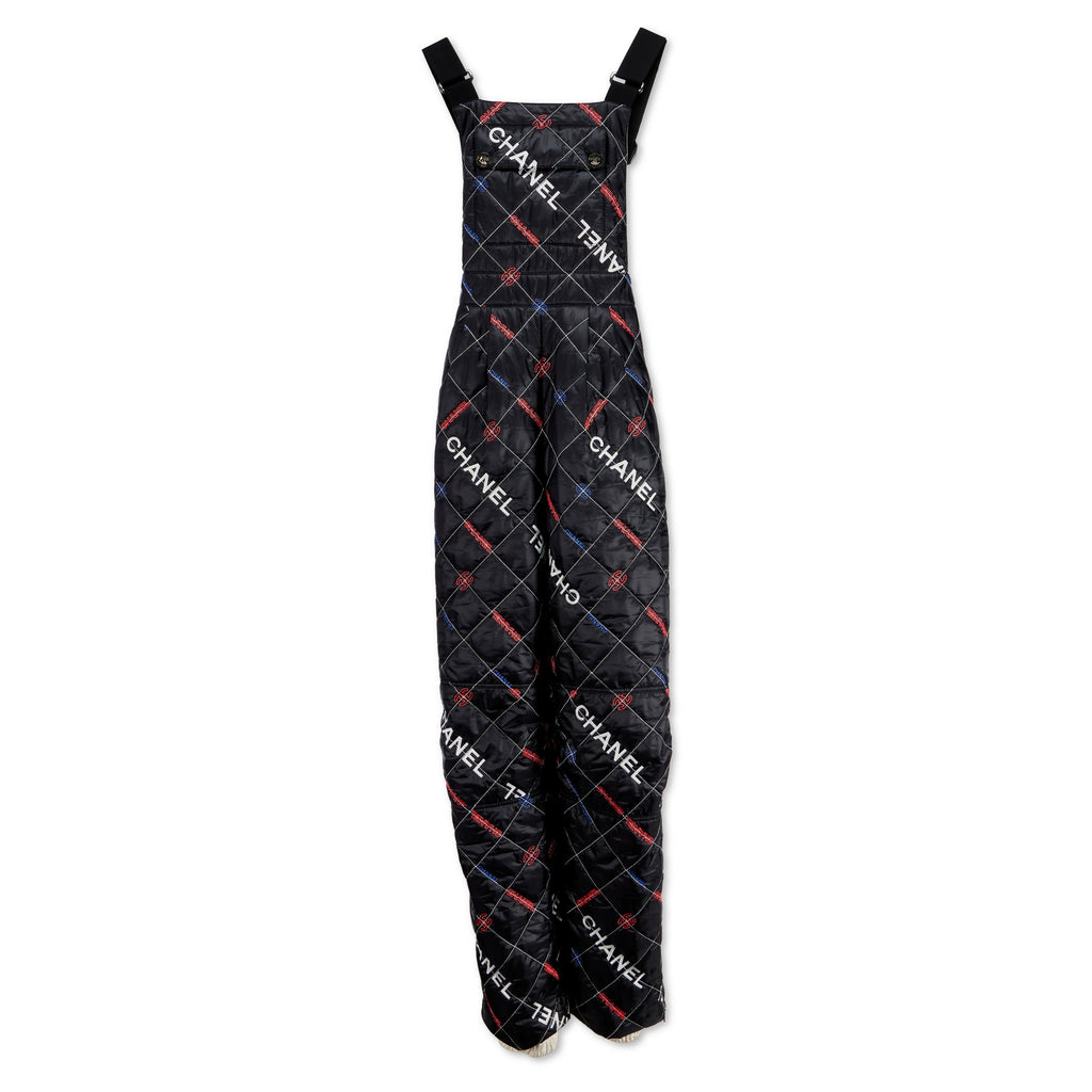 Chanel Quilted Black Logo Ski Jumpsuit, 2021- Rare Collector's Piece