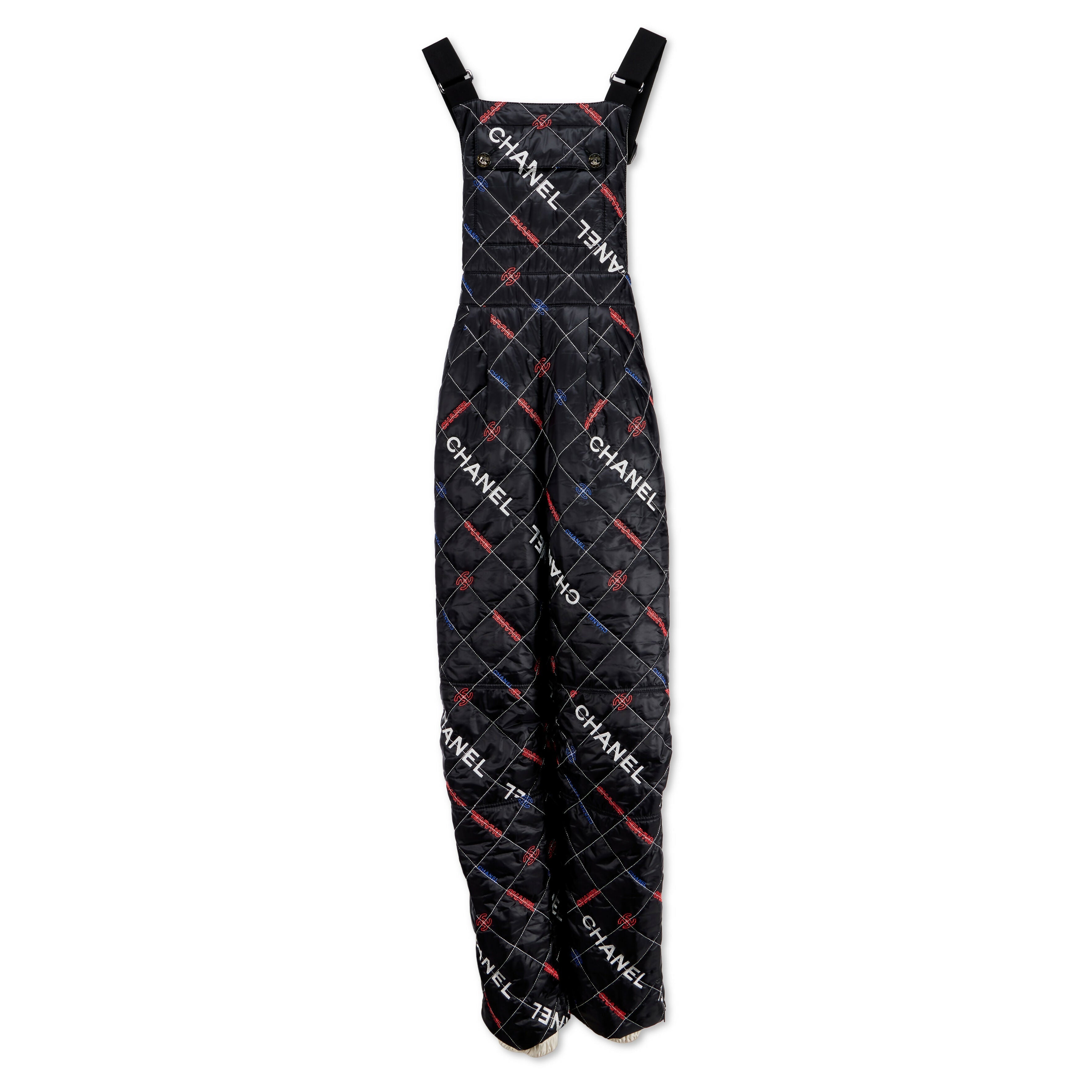 Chanel Quilted Black Logo Ski Jumpsuit, 2021- Rare Collector's Piece