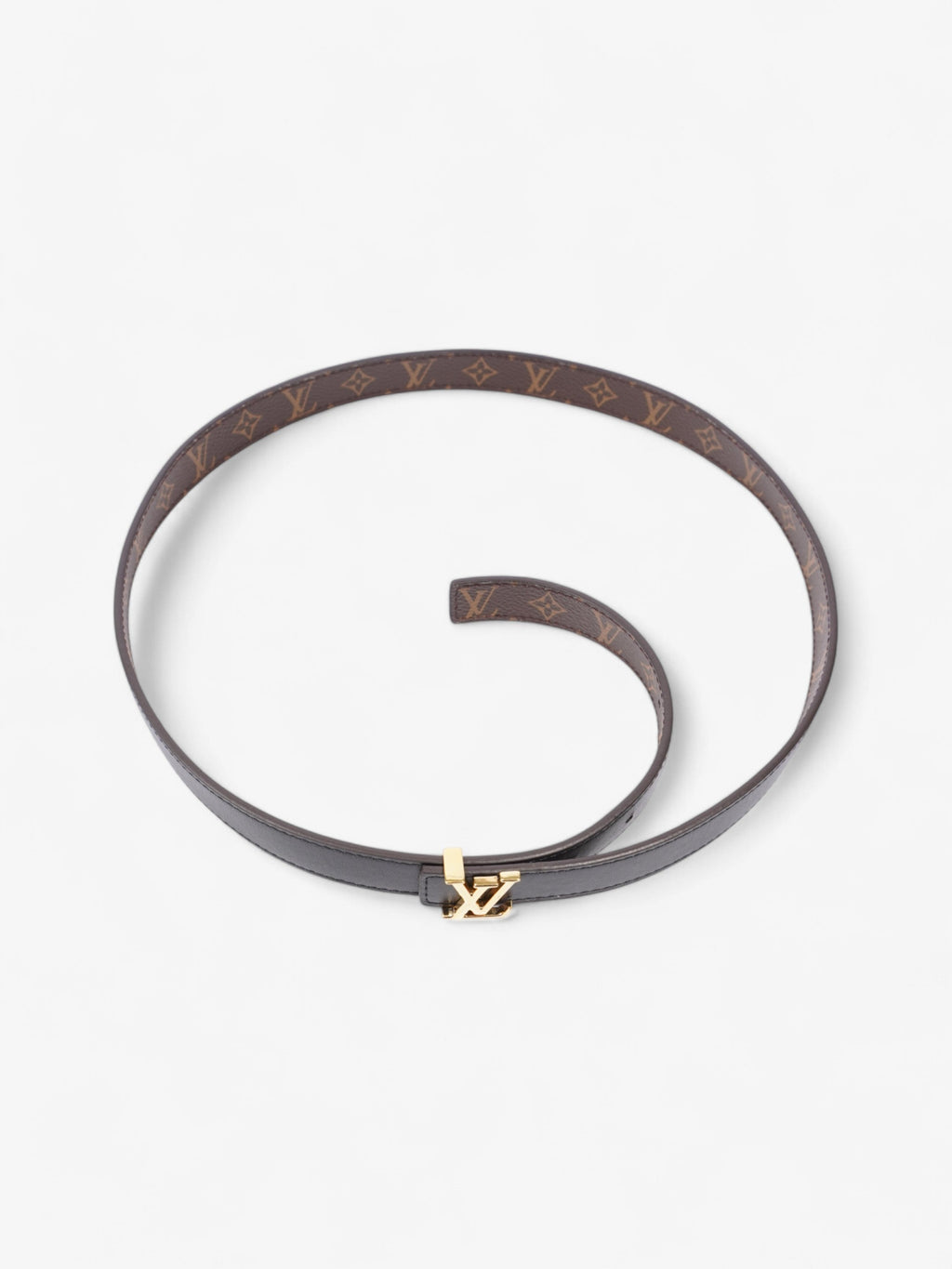 Louis Vuitton LV Iconic Reversible Belt Monogram / Black / Gold Coated Canvas 85cm / 34"