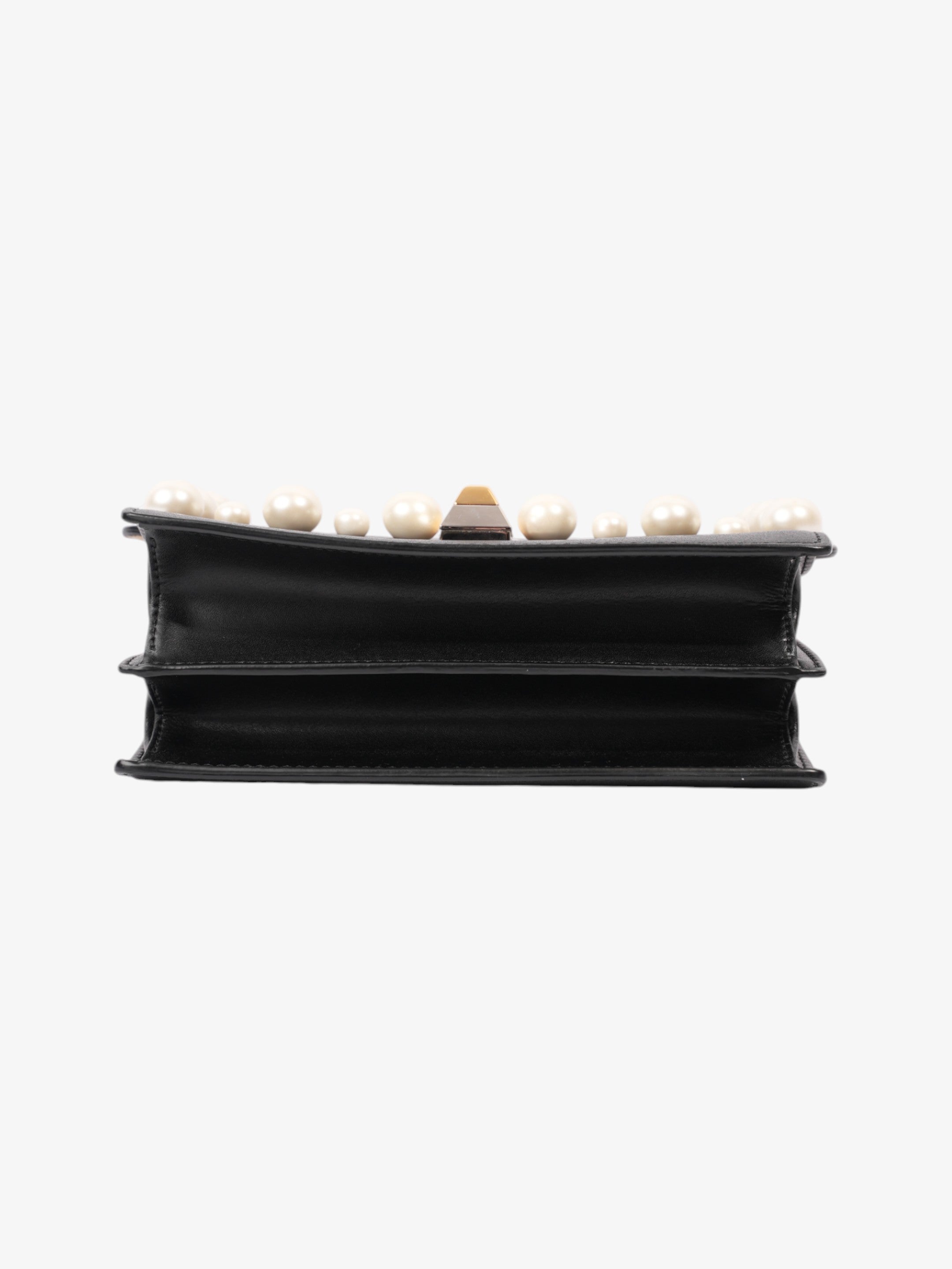 Fendi Kan I Black Leather Small