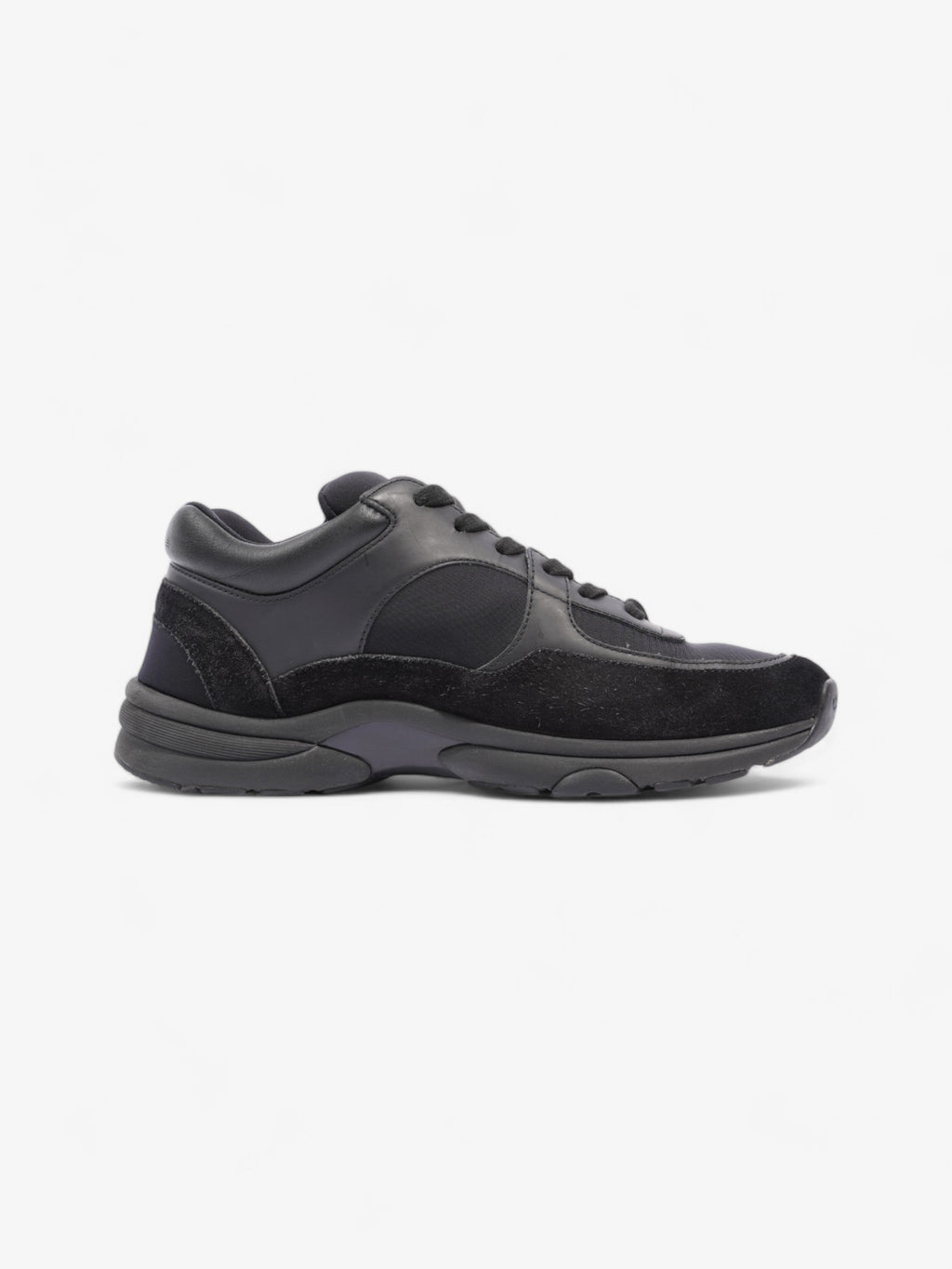 Chanel CC Logo Sneakers Black Suede EU 39 UK 6