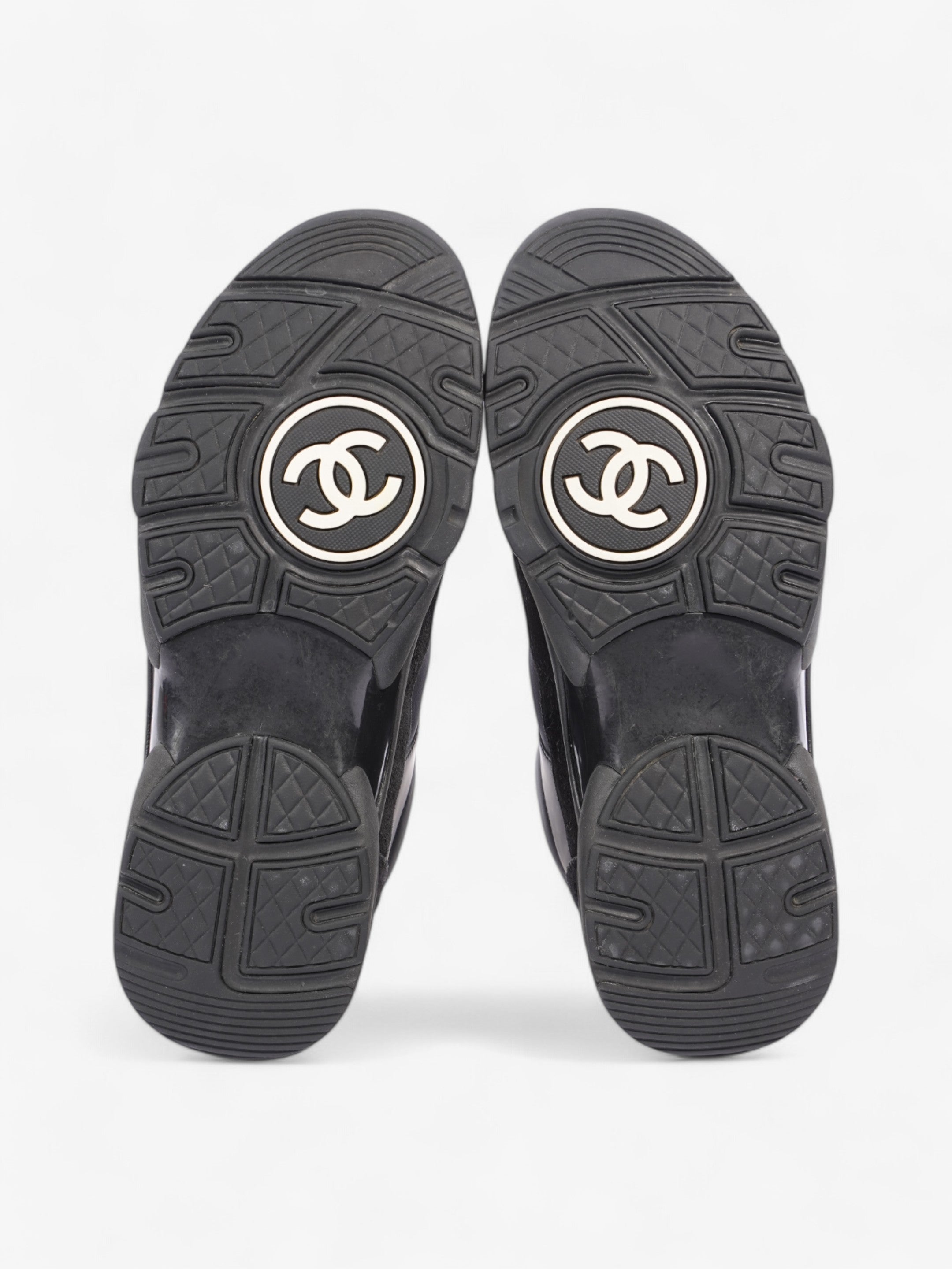 Chanel CC Logo Sneakers Black Suede EU 39 UK 6