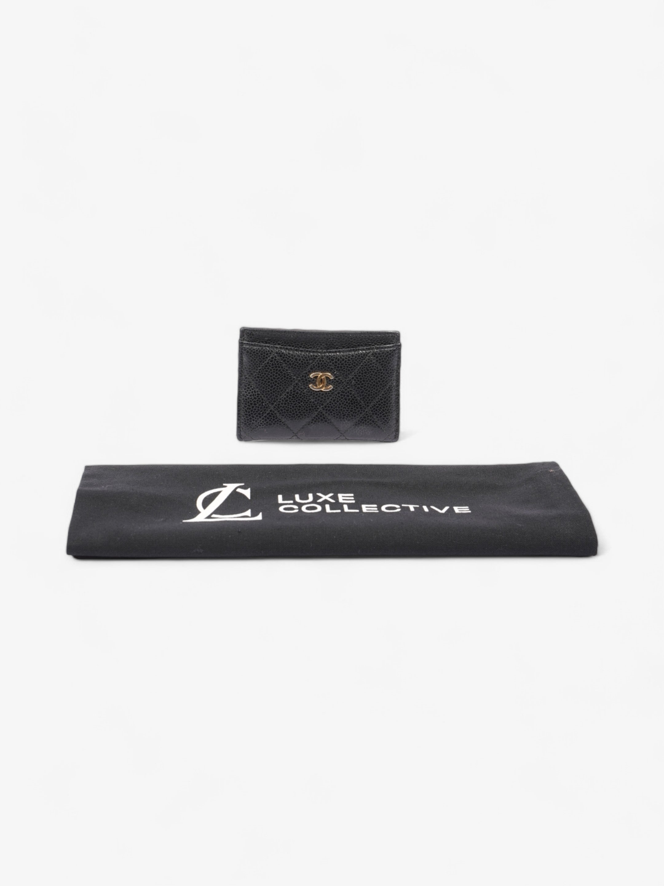 Chanel Classic  Holder Black Caviar Leather