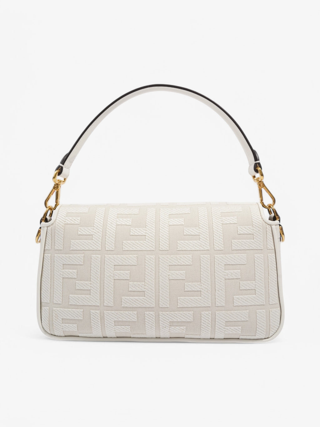 Fendi Baguette White Fabric